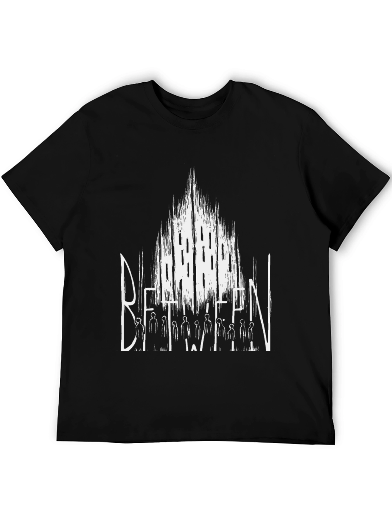Between Mens Black Graphic Print T-Shirt