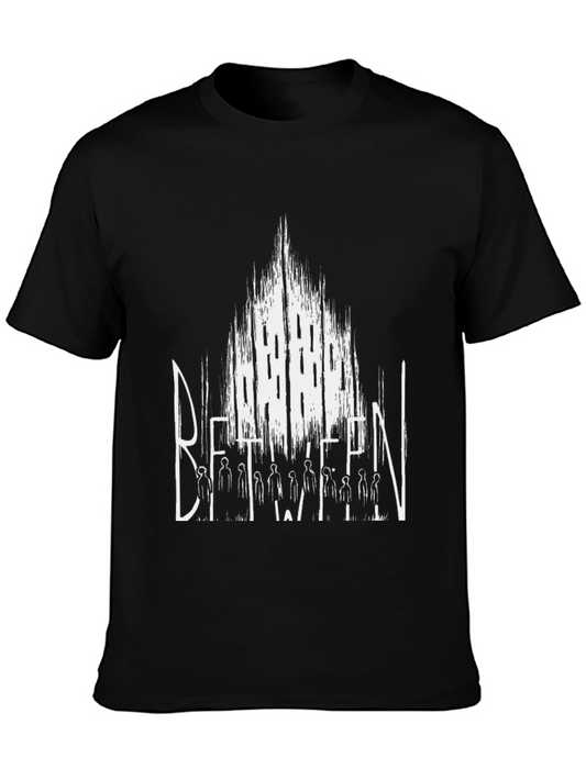 Between Mens Black Graphic Print T-Shirt