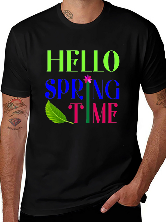 Hello Spring Time Graphic T-Shirt