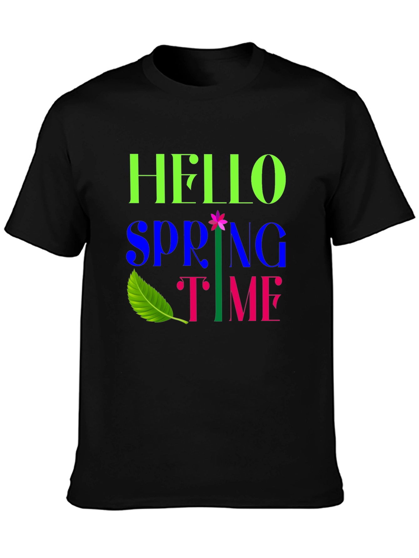 Hello Spring Time Graphic T-Shirt