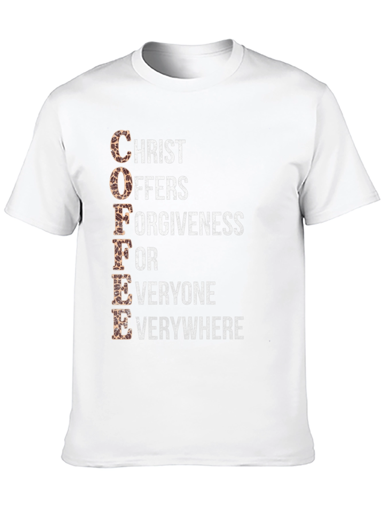 Coffee Christ Offers Forgiveness Graphic Tee