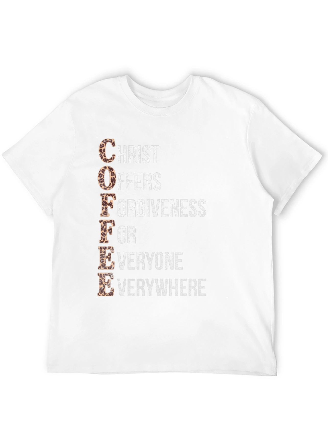 Coffee Christ Offers Forgiveness Graphic Tee