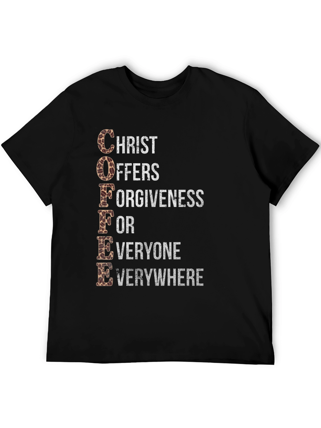 Coffee Christ Offers Forgiveness Graphic Tee