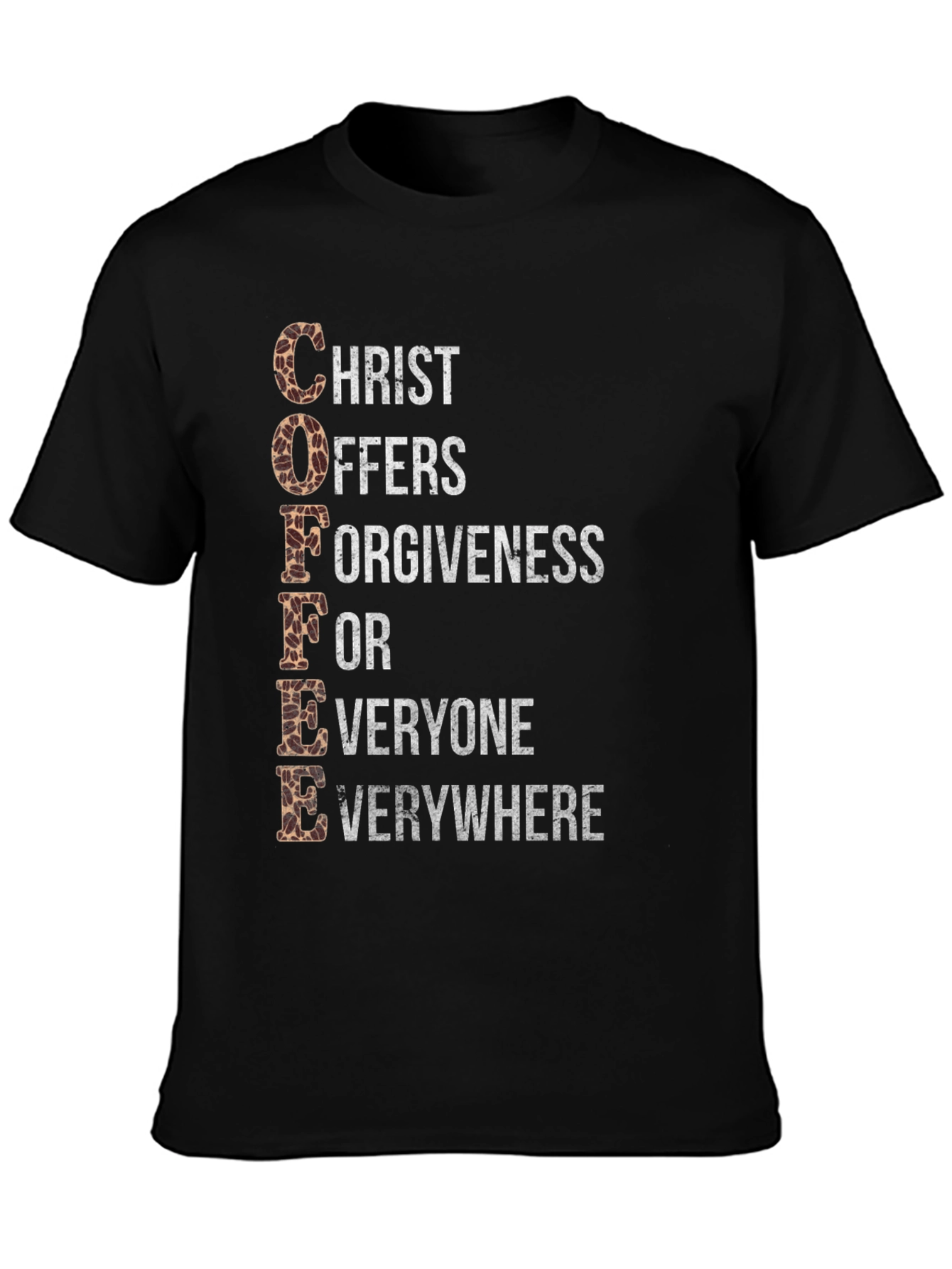 Coffee Christ Offers Forgiveness Graphic Tee