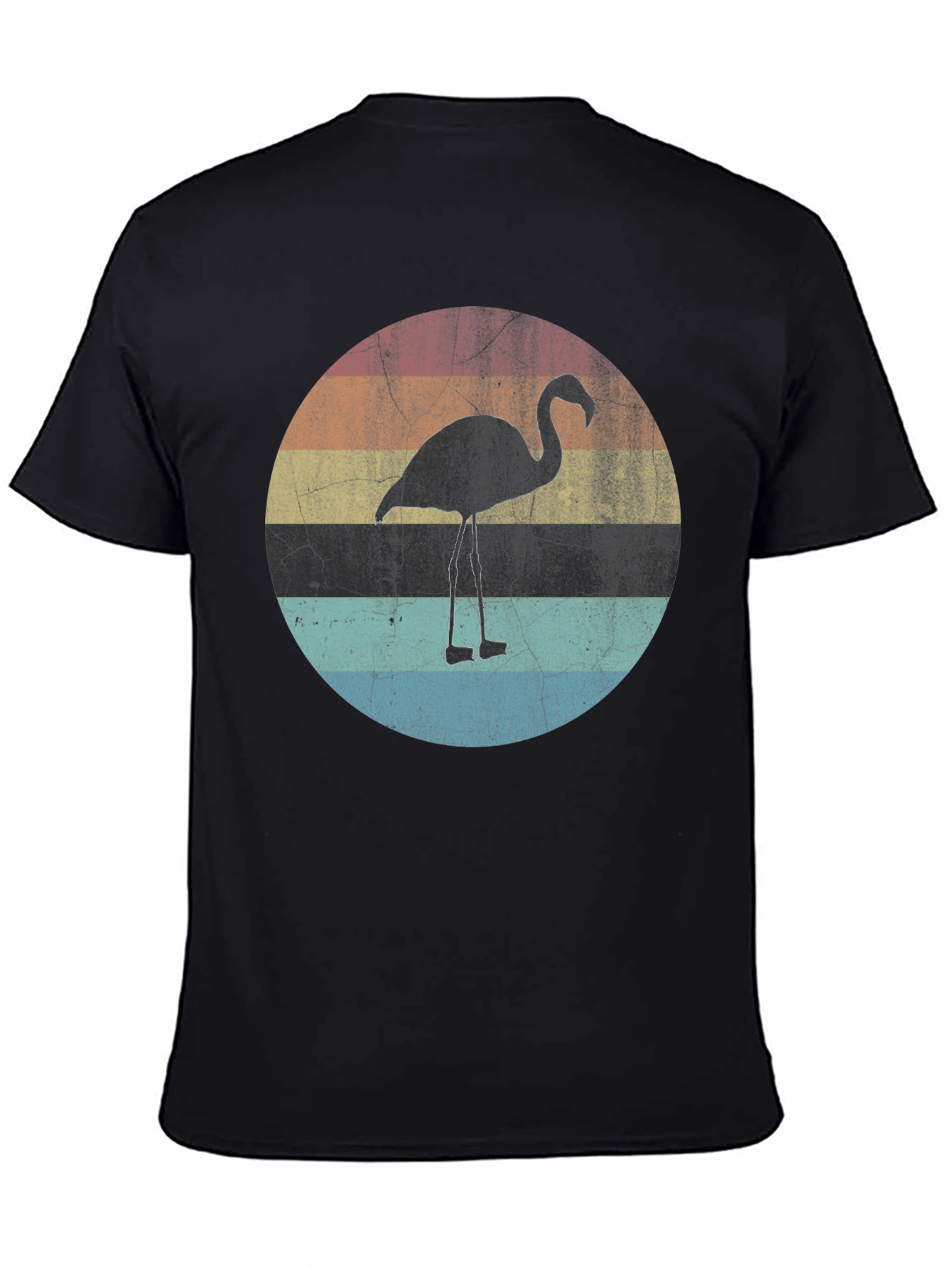 Retro Flamingo Sunset Graphic T-Shirt
