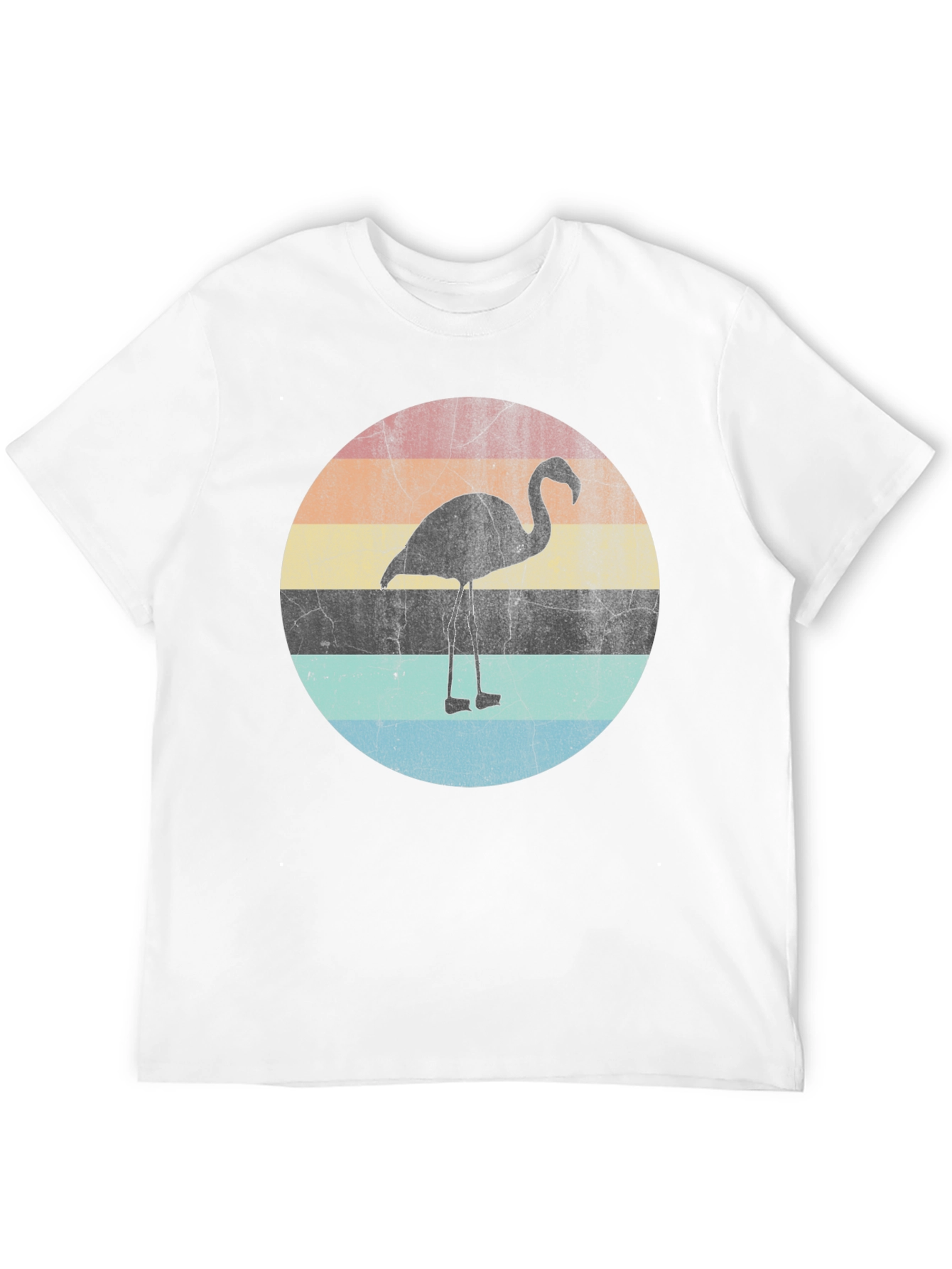 Retro Flamingo Sunset Graphic T-Shirt