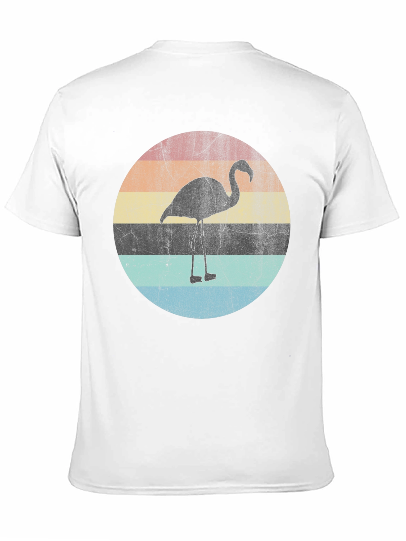 Retro Flamingo Sunset Graphic T-Shirt
