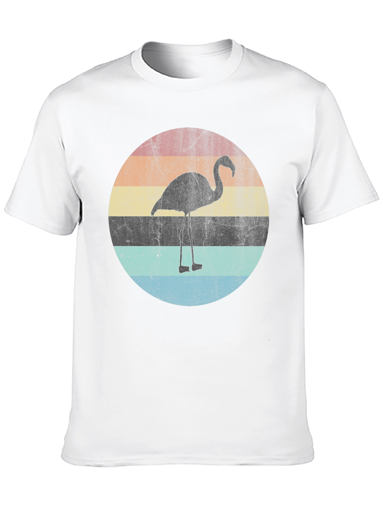 Retro Flamingo Sunset Graphic T-Shirt