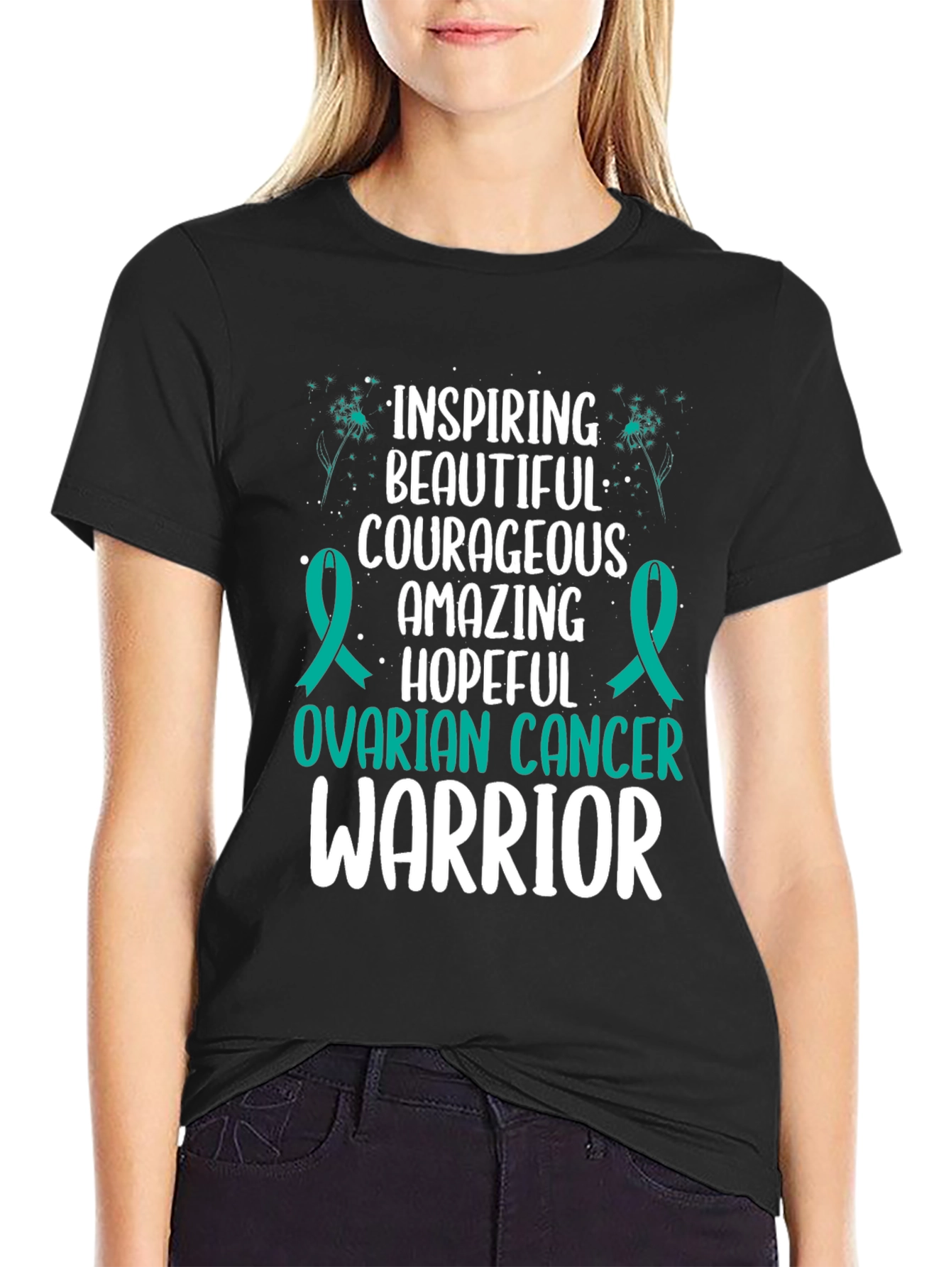 Ovarian Cancer Warrior Tee: Inspiring & Courageous