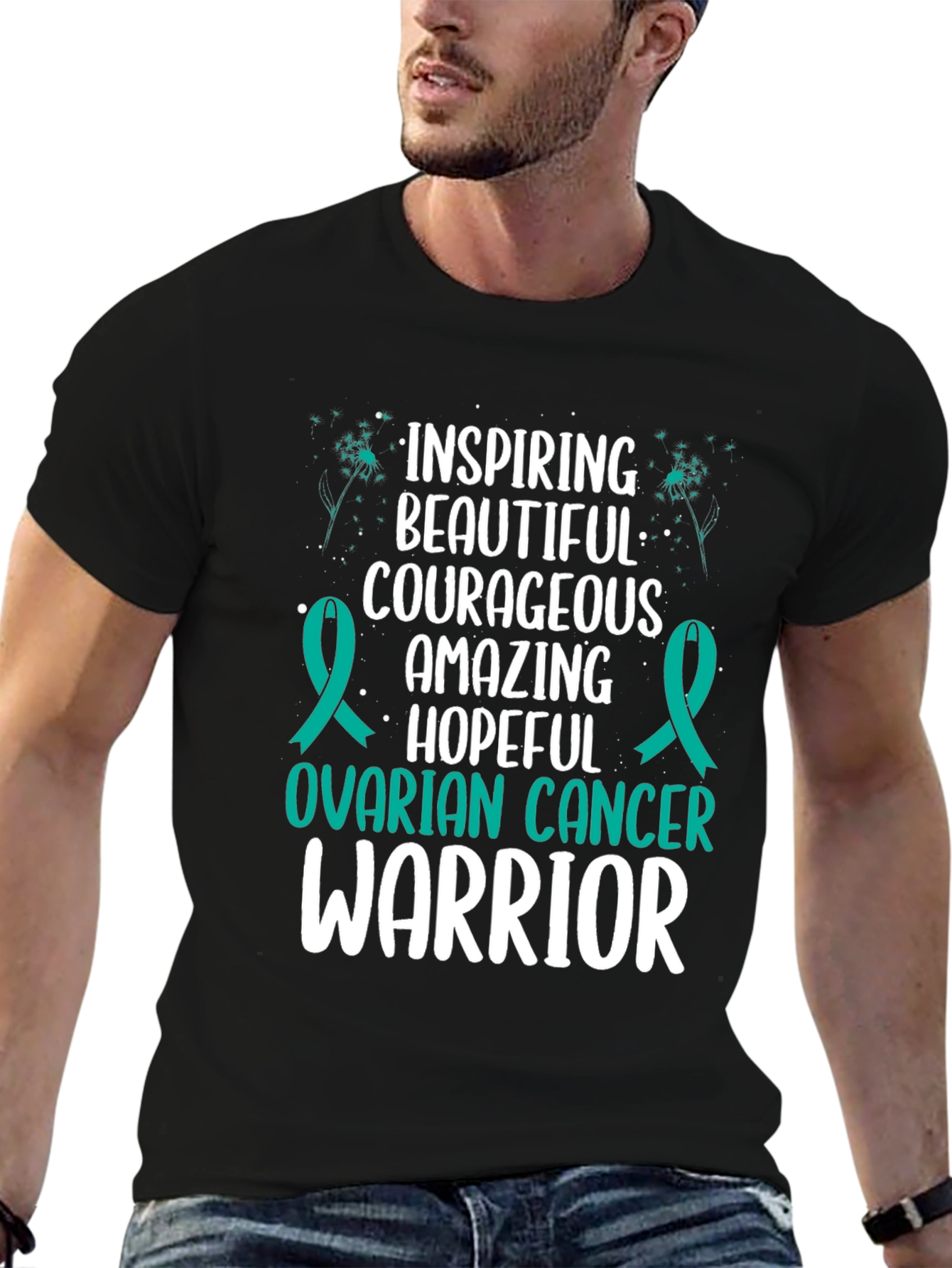 Ovarian Cancer Warrior Tee: Inspiring & Courageous