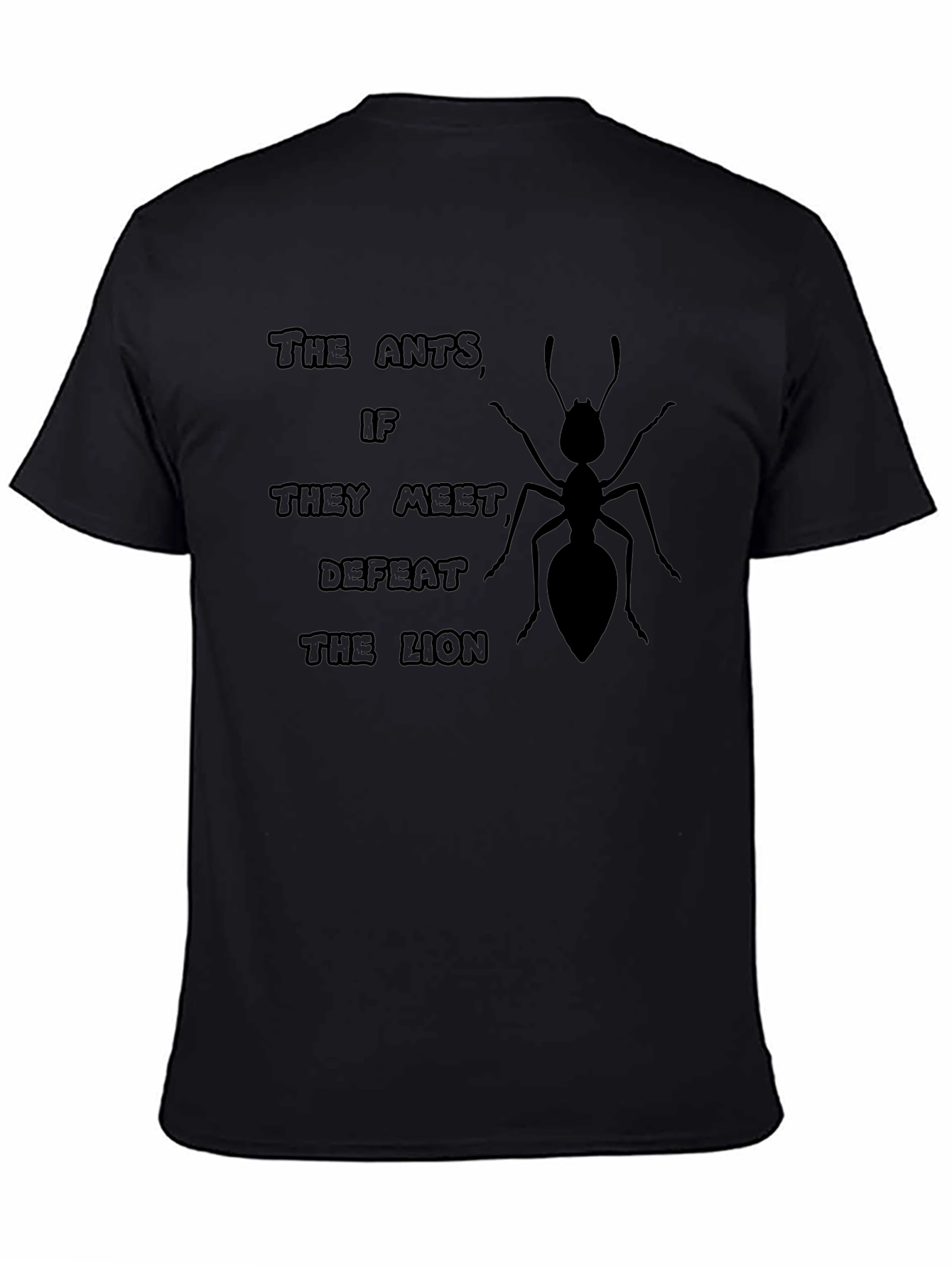 Ants Defeat the Lion Graphic T-Shirt