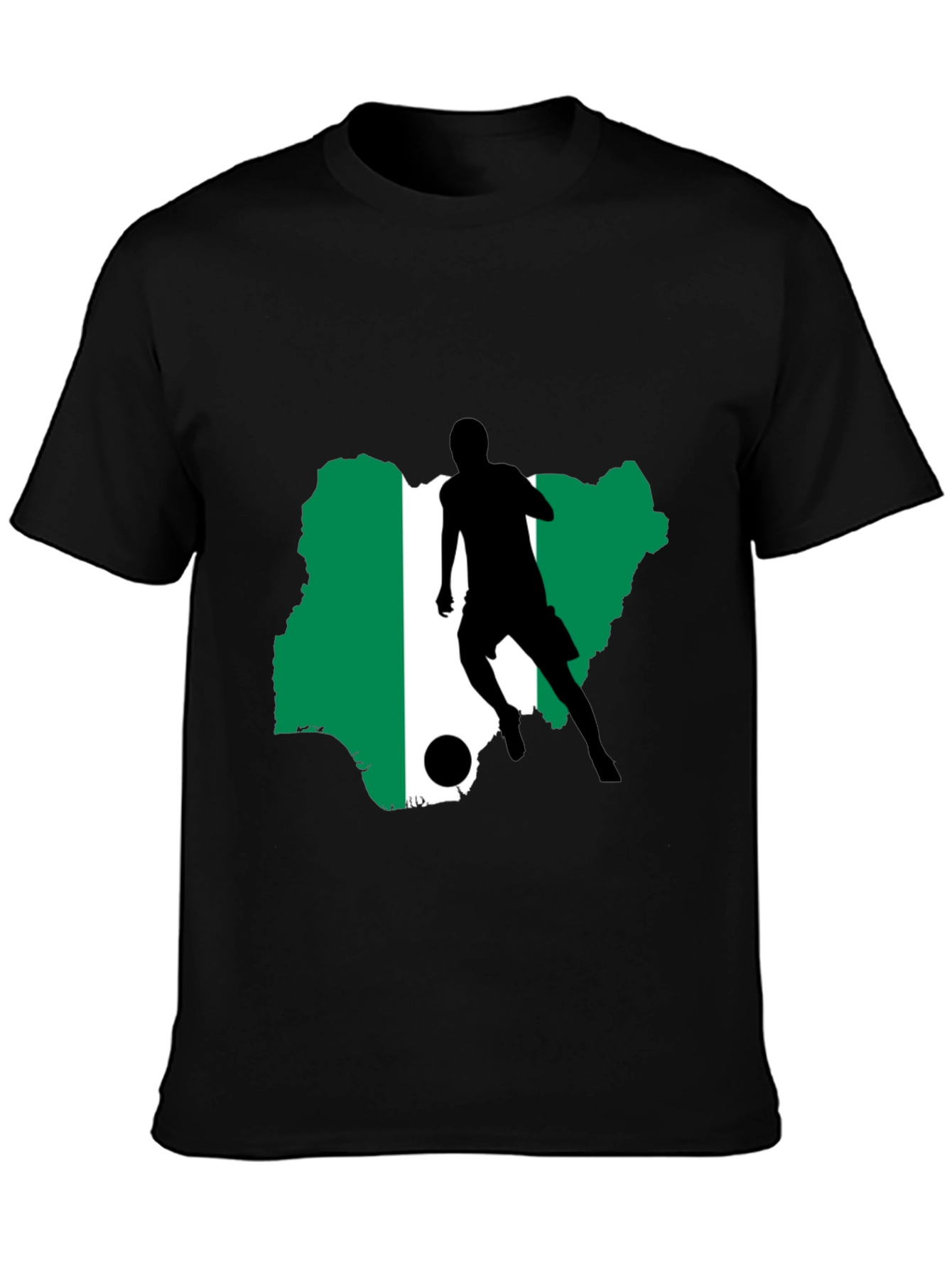 Nigeria Soccer Silhouette T-Shirt