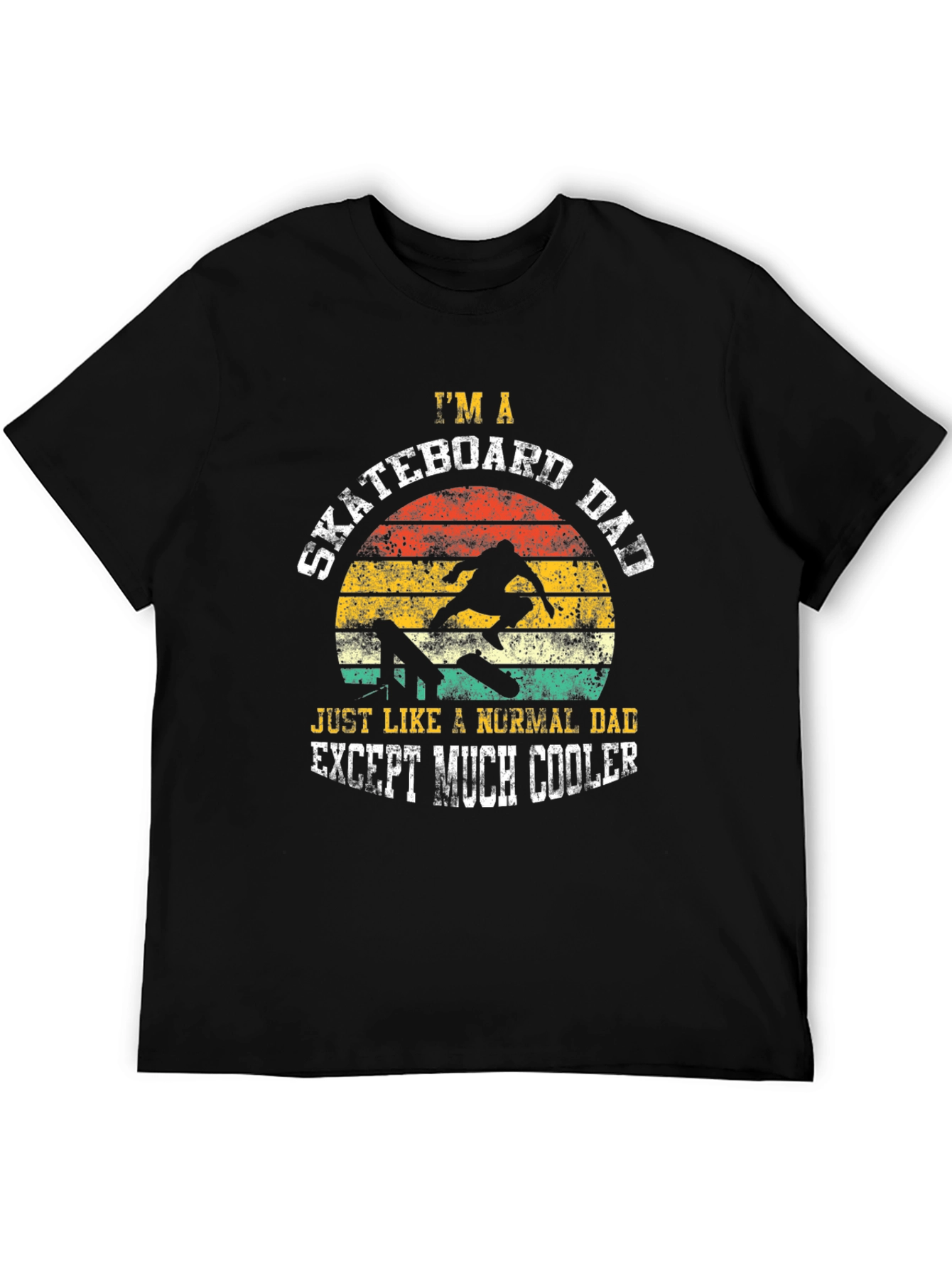Skateboard Dad Graphic T-Shirt - Cool Fathers Day Gift