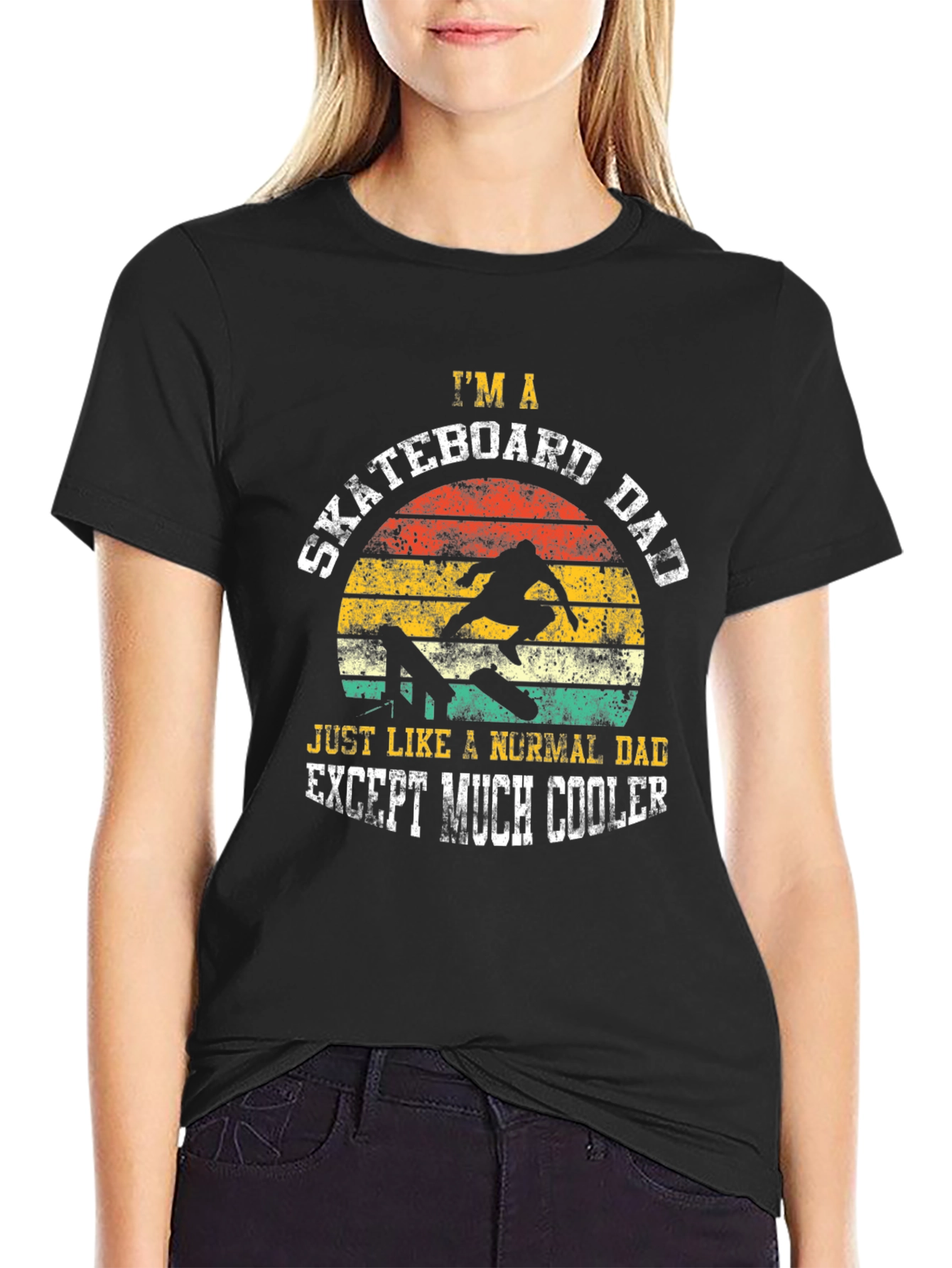 Skateboard Dad Graphic T-Shirt - Cool Fathers Day Gift