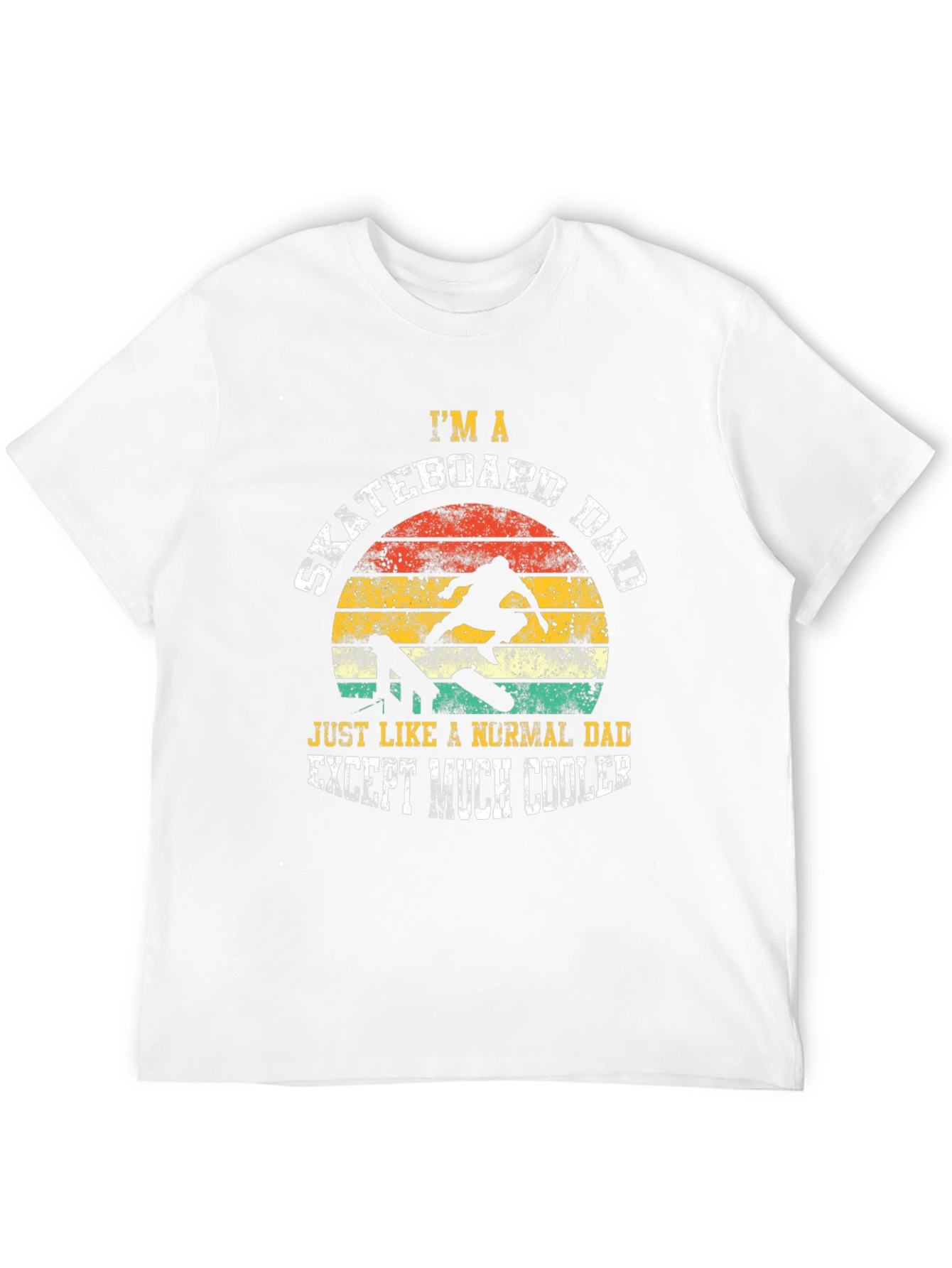 Skateboard Dad Graphic T-Shirt - Cool Fathers Day Gift