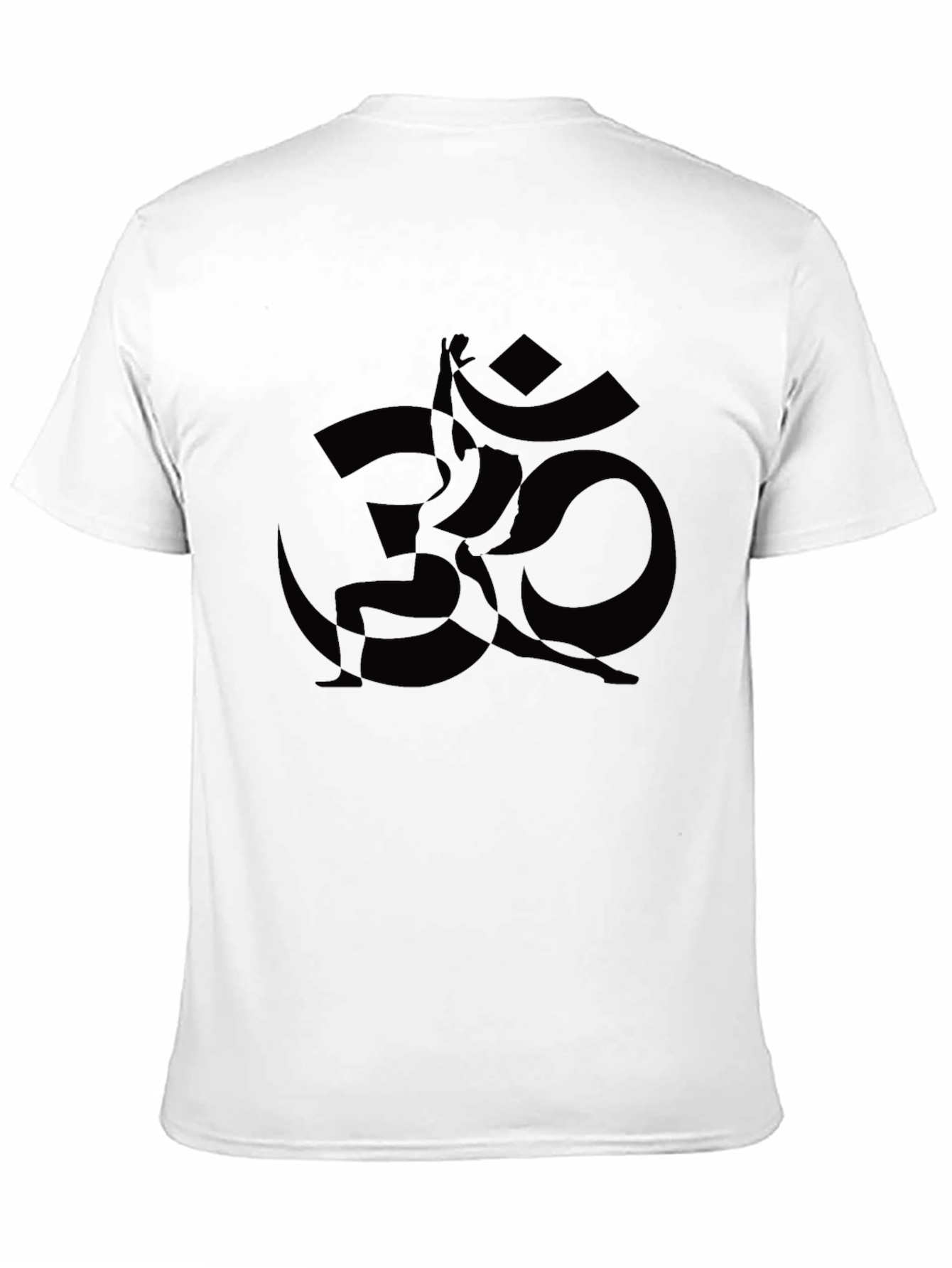 Black Yoga Om Symbol T-Shirt for Men
