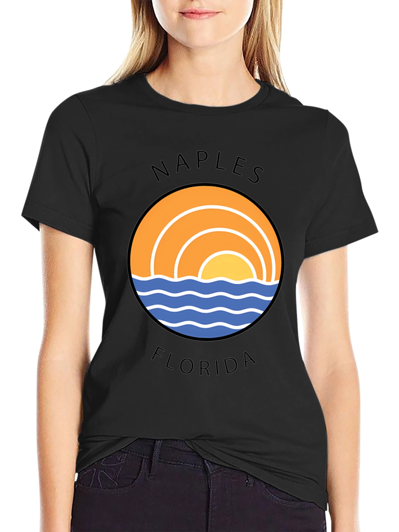 Naples Florida Graphic T-Shirt - Coastal Design