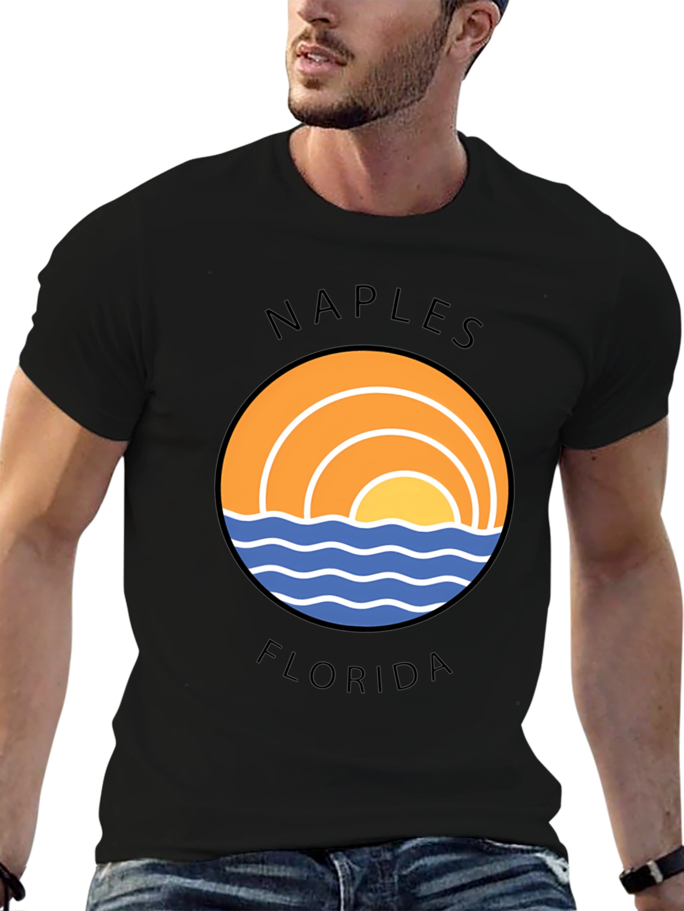 Naples Florida Graphic T-Shirt - Coastal Design