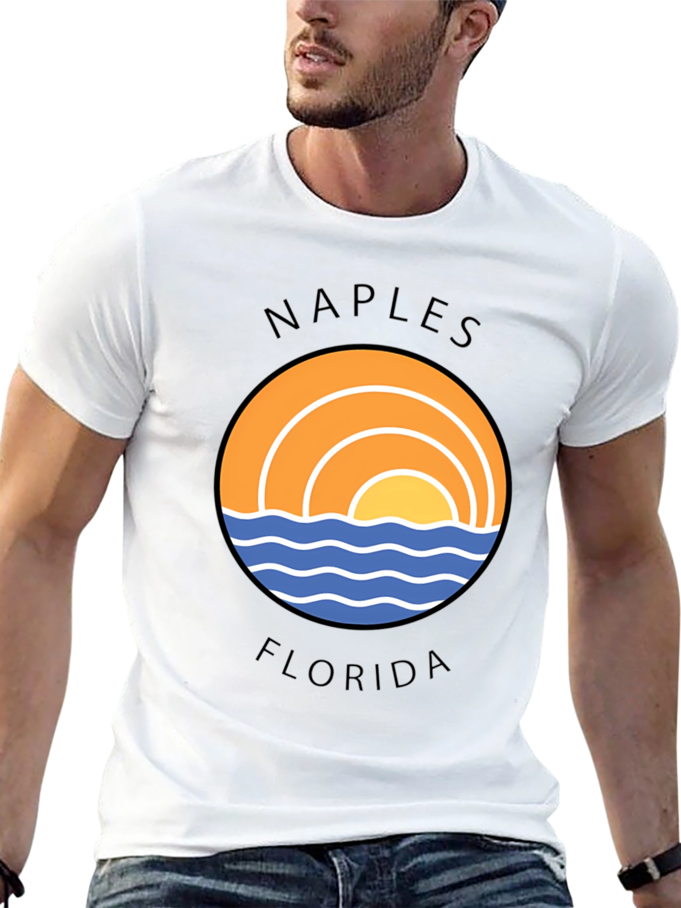Naples Florida Graphic T-Shirt - Coastal Design