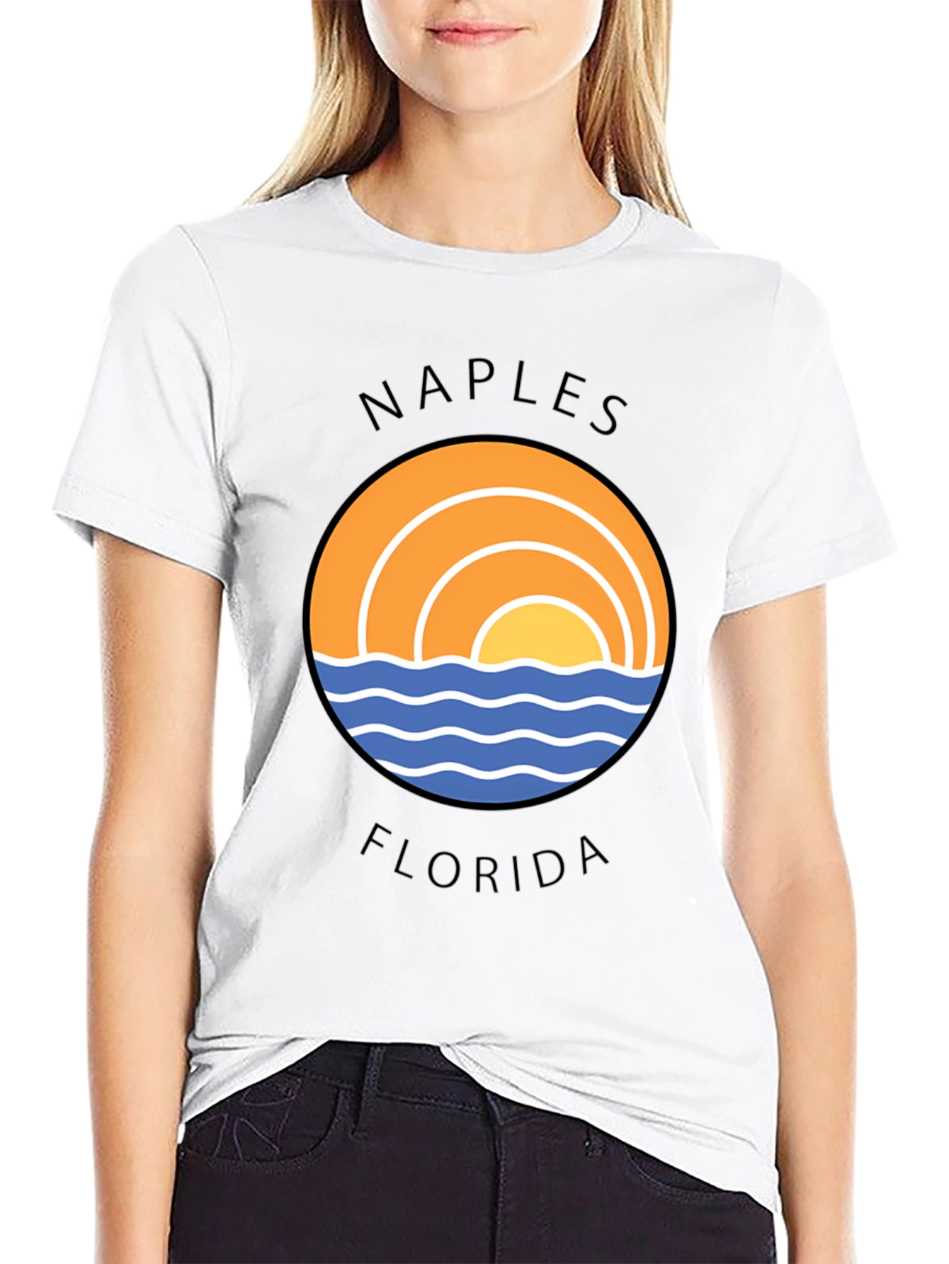 Naples Florida Graphic T-Shirt - Coastal Design