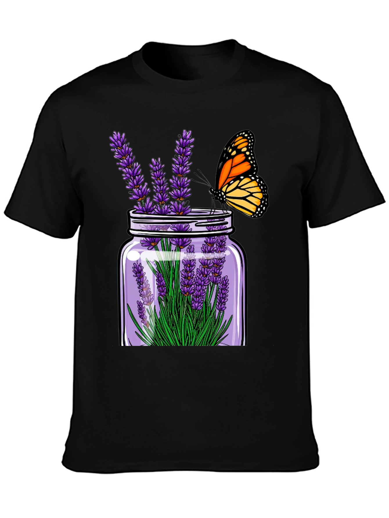 Lavender & Butterfly Graphic Tee