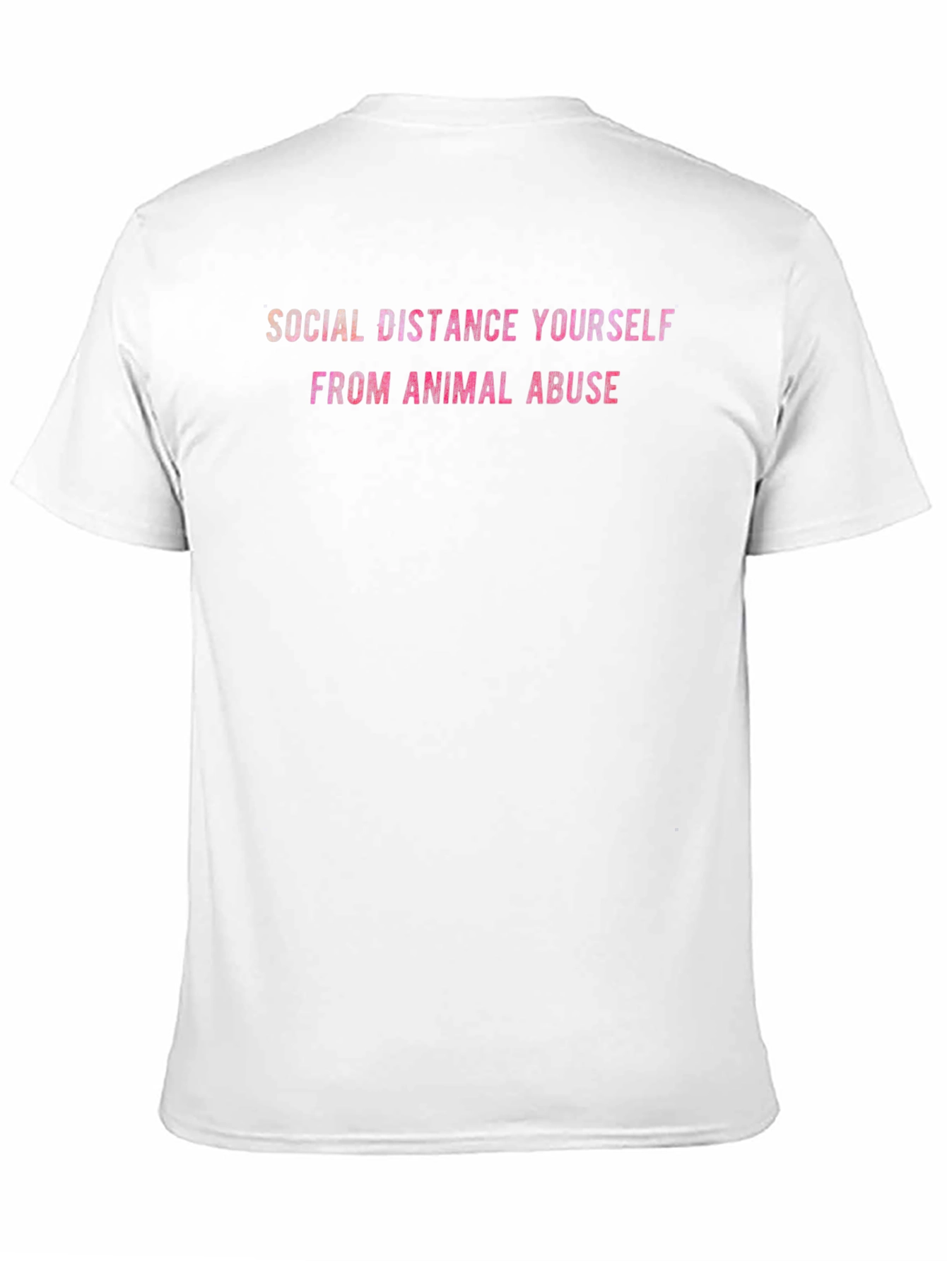 Social Distance From Animal Abuse T-Shirt