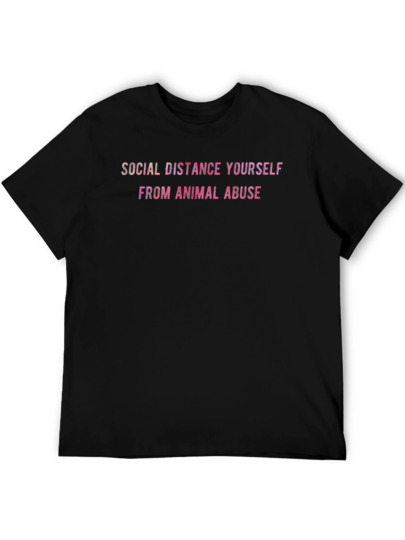 Social Distance From Animal Abuse T-Shirt