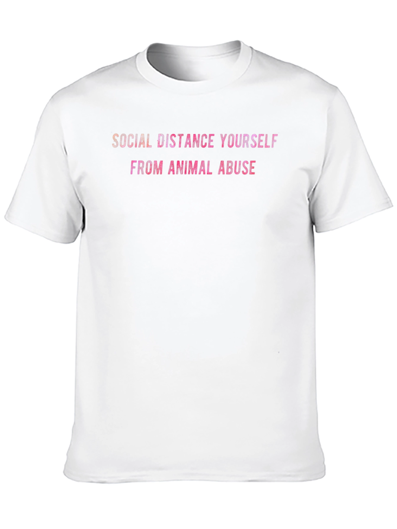 Social Distance From Animal Abuse T-Shirt