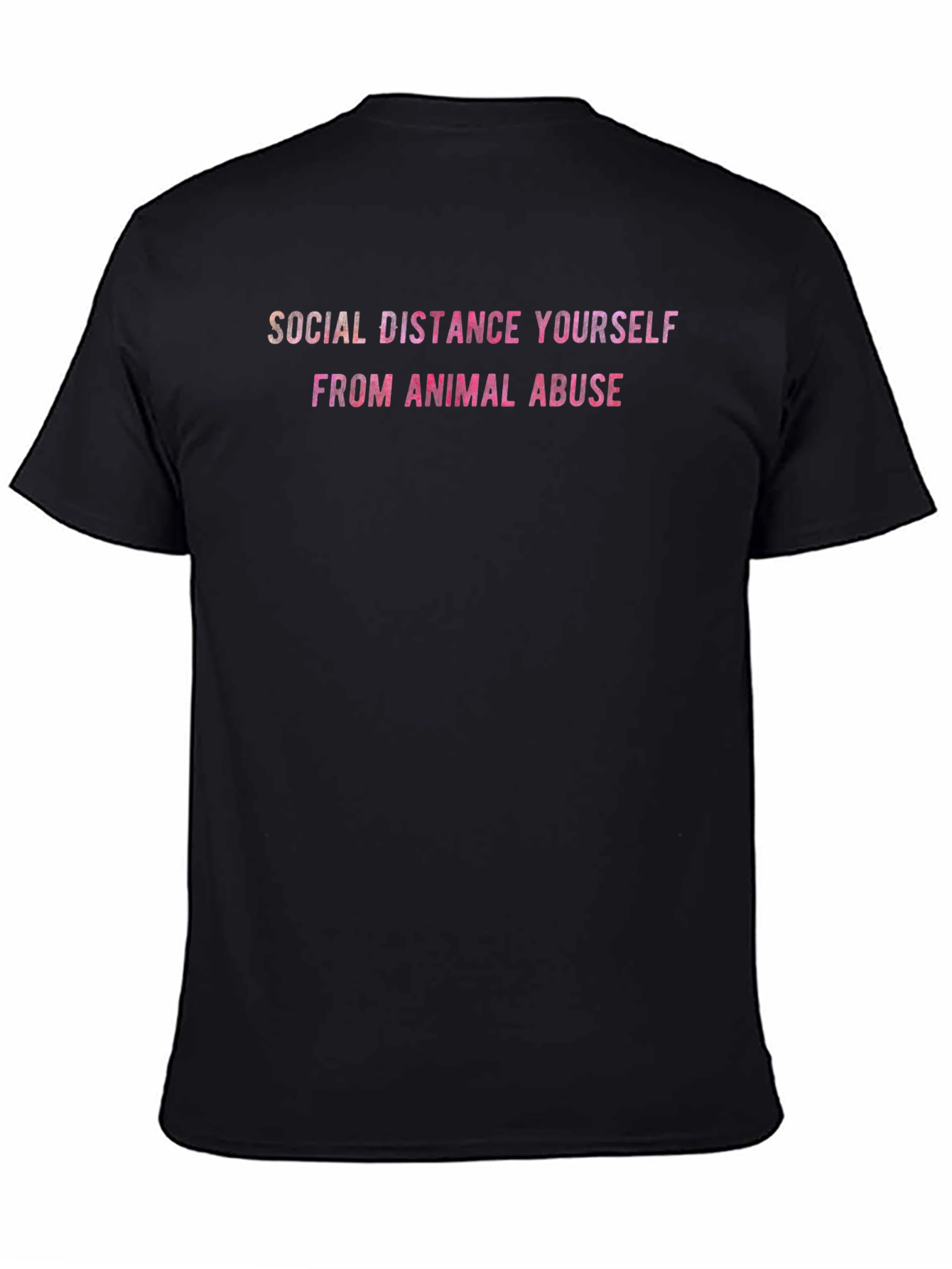 Social Distance From Animal Abuse T-Shirt