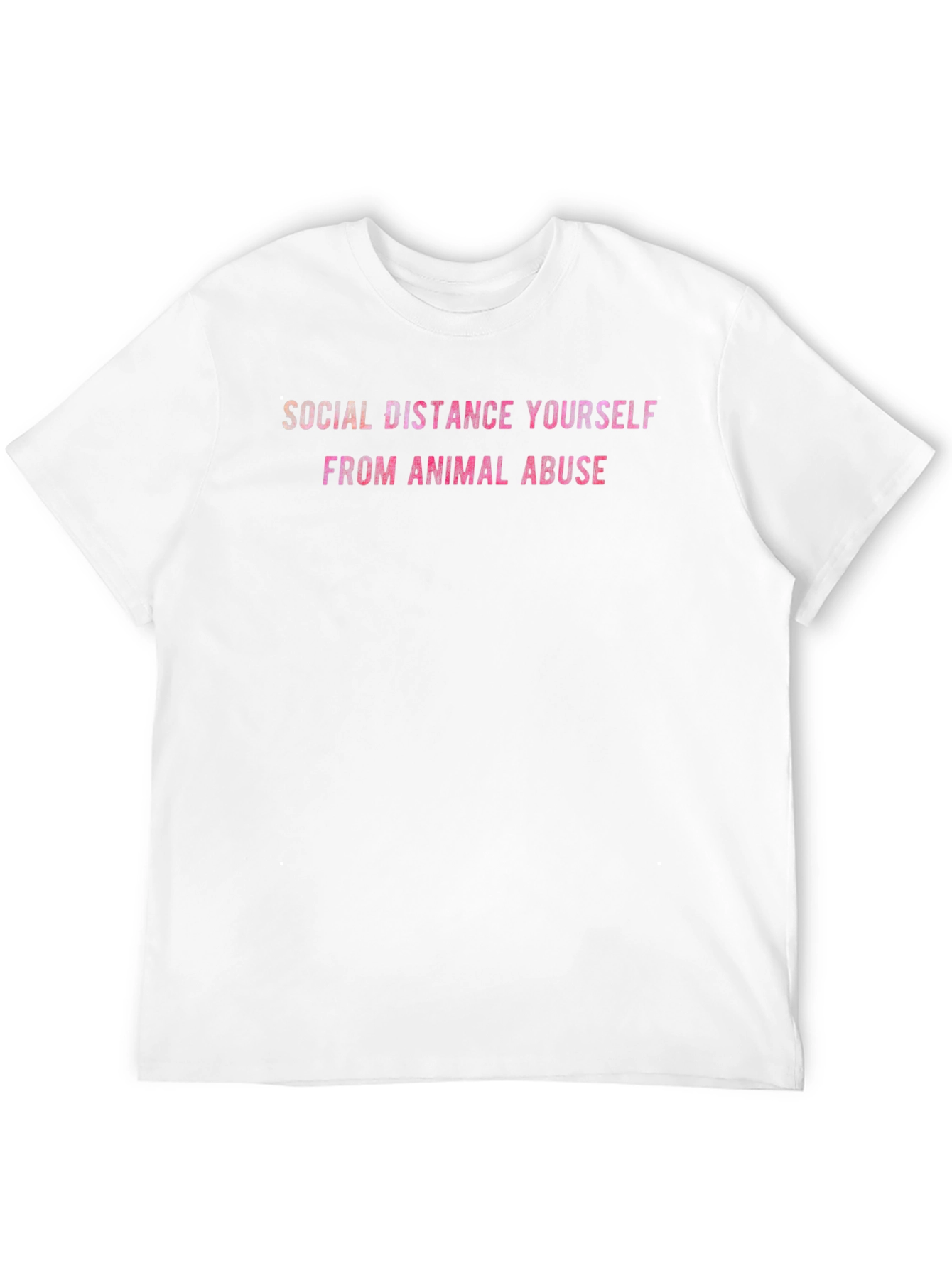 Social Distance From Animal Abuse T-Shirt