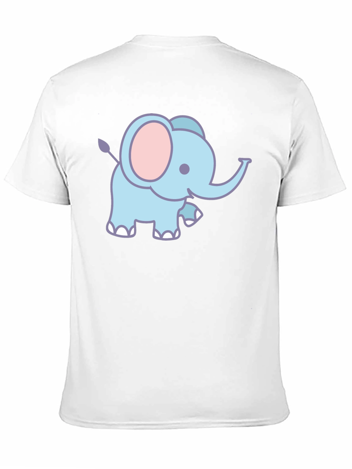 Cute Elephant Graphic T-Shirt - Black