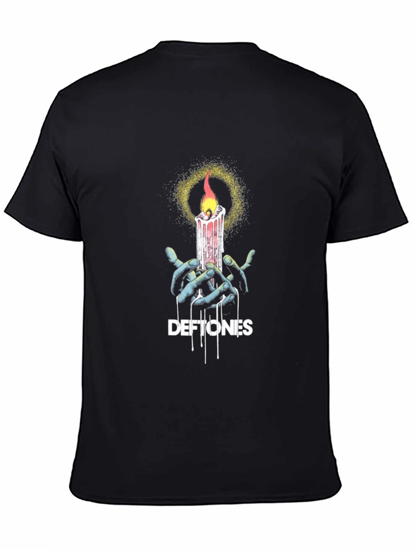 Deftones Candle Graphic Black T-Shirt