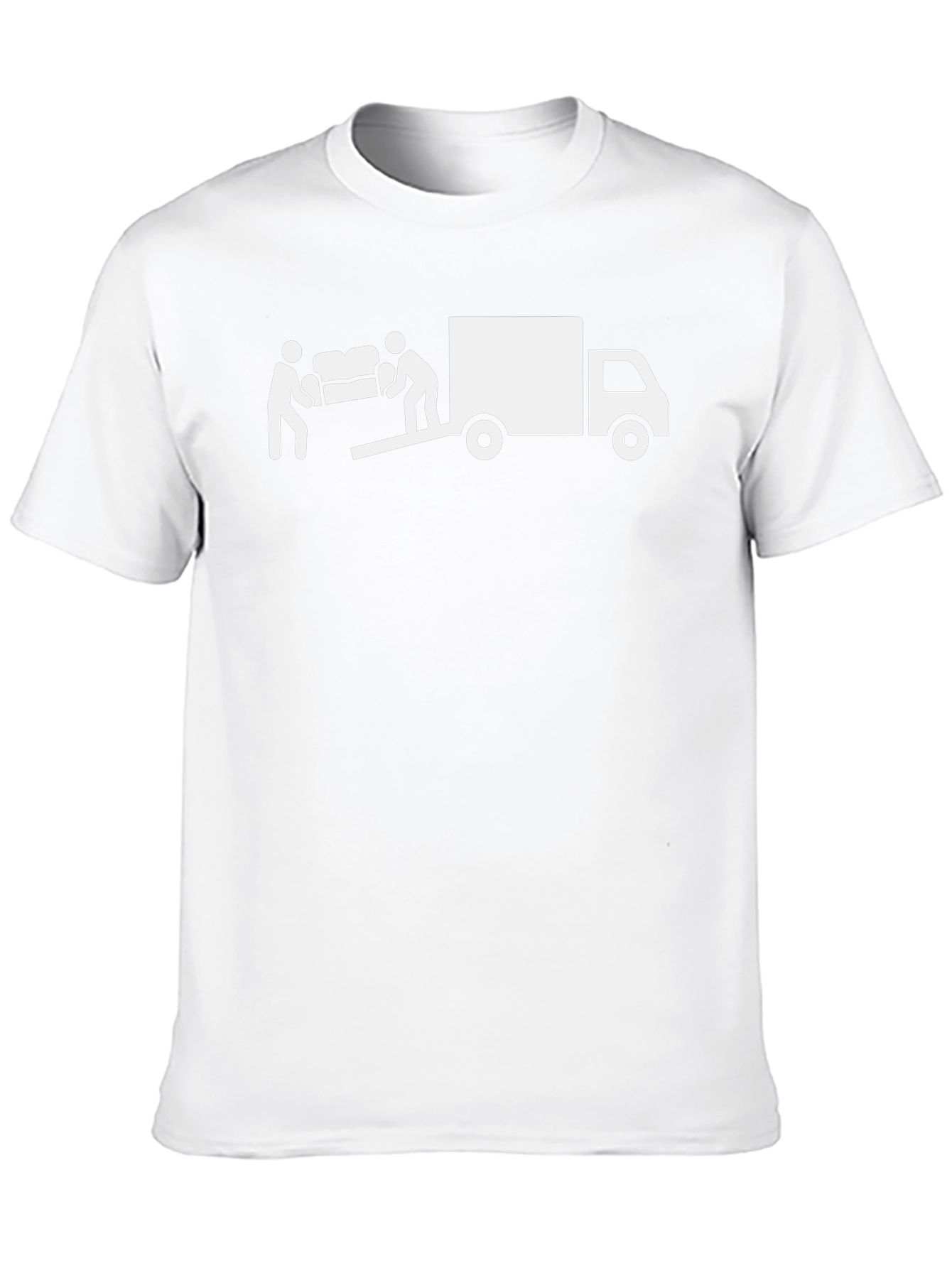 Moving Day Graphic Tee - Black Cotton T-Shirt