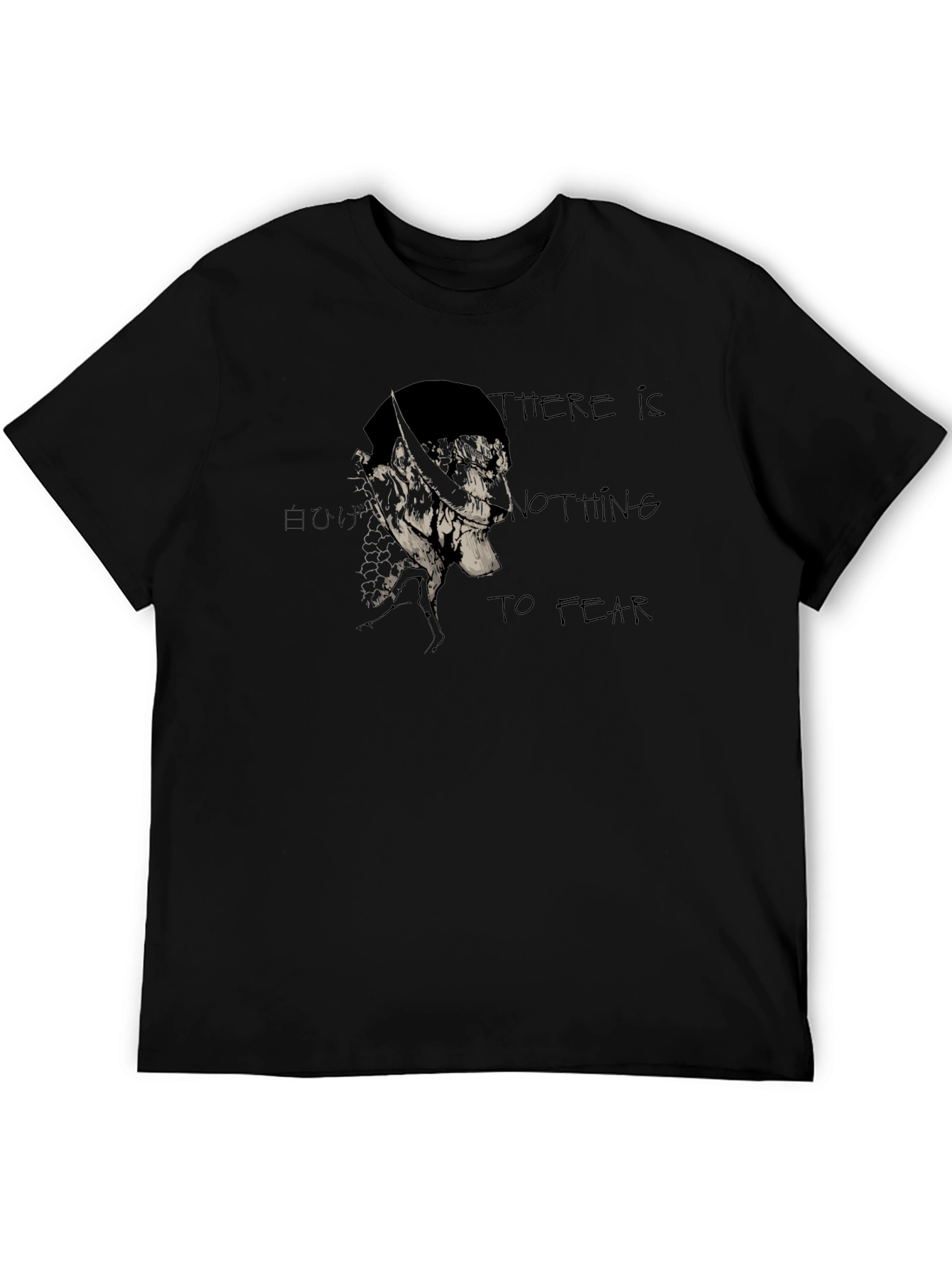 Fearless Graphic Print Black T-Shirt