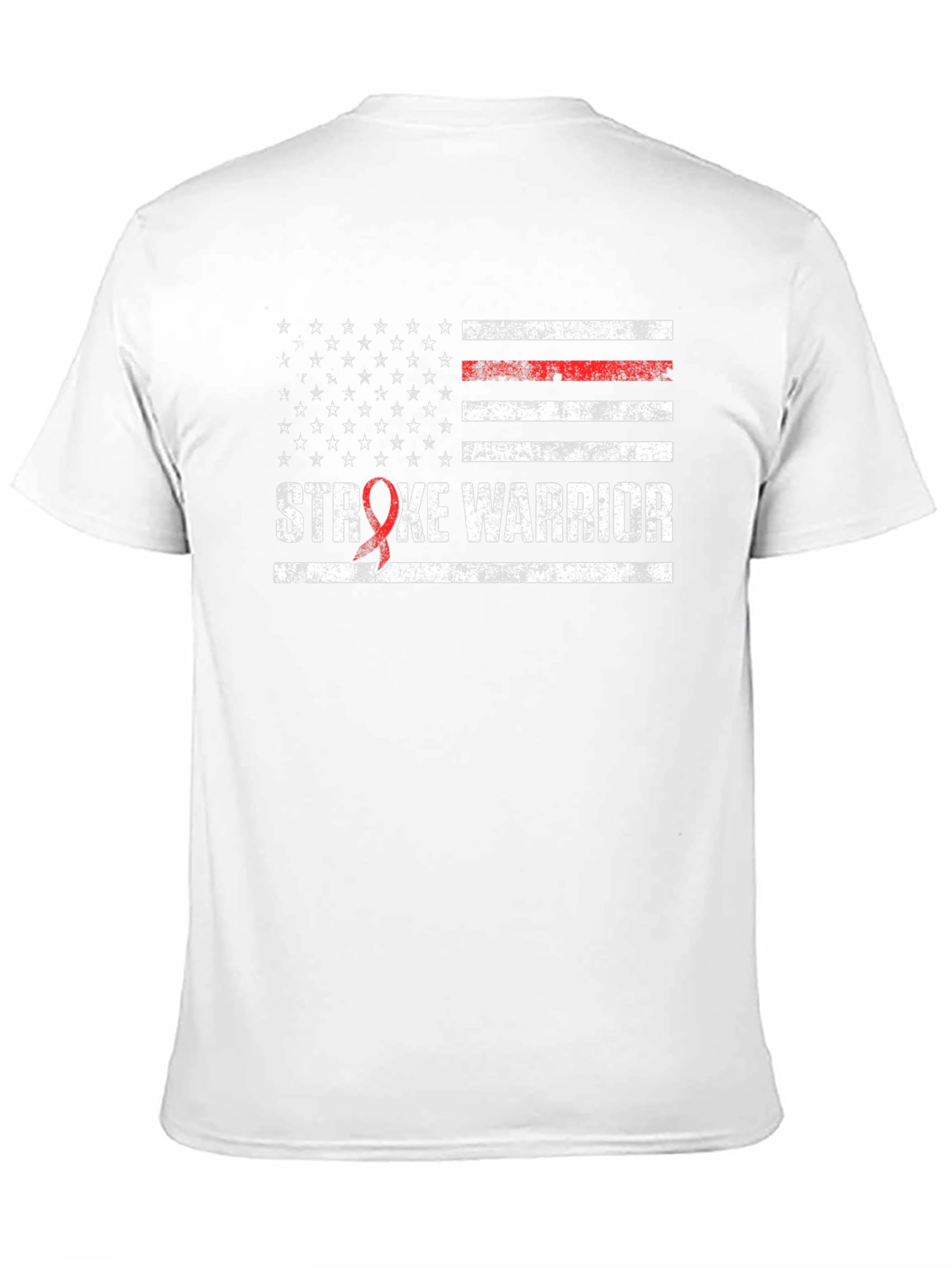 Stroke Warrior T-Shirt American Flag Awareness Support