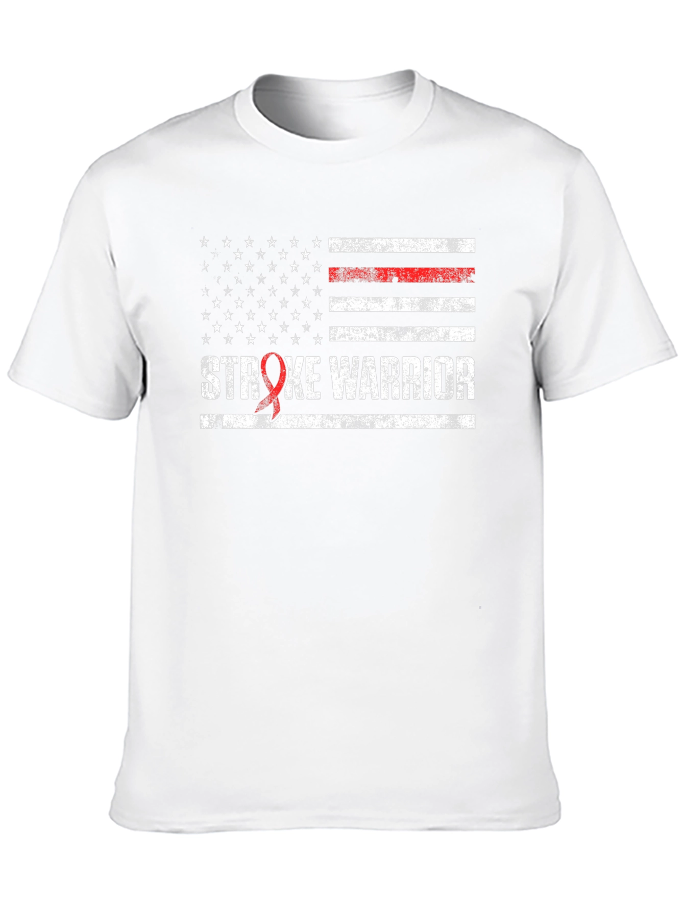 Stroke Warrior T-Shirt American Flag Awareness Support