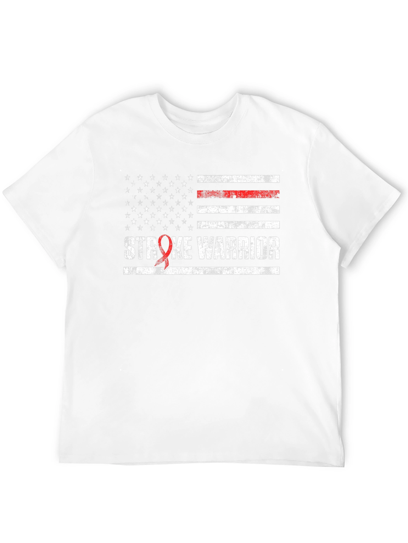 Stroke Warrior T-Shirt American Flag Awareness Support