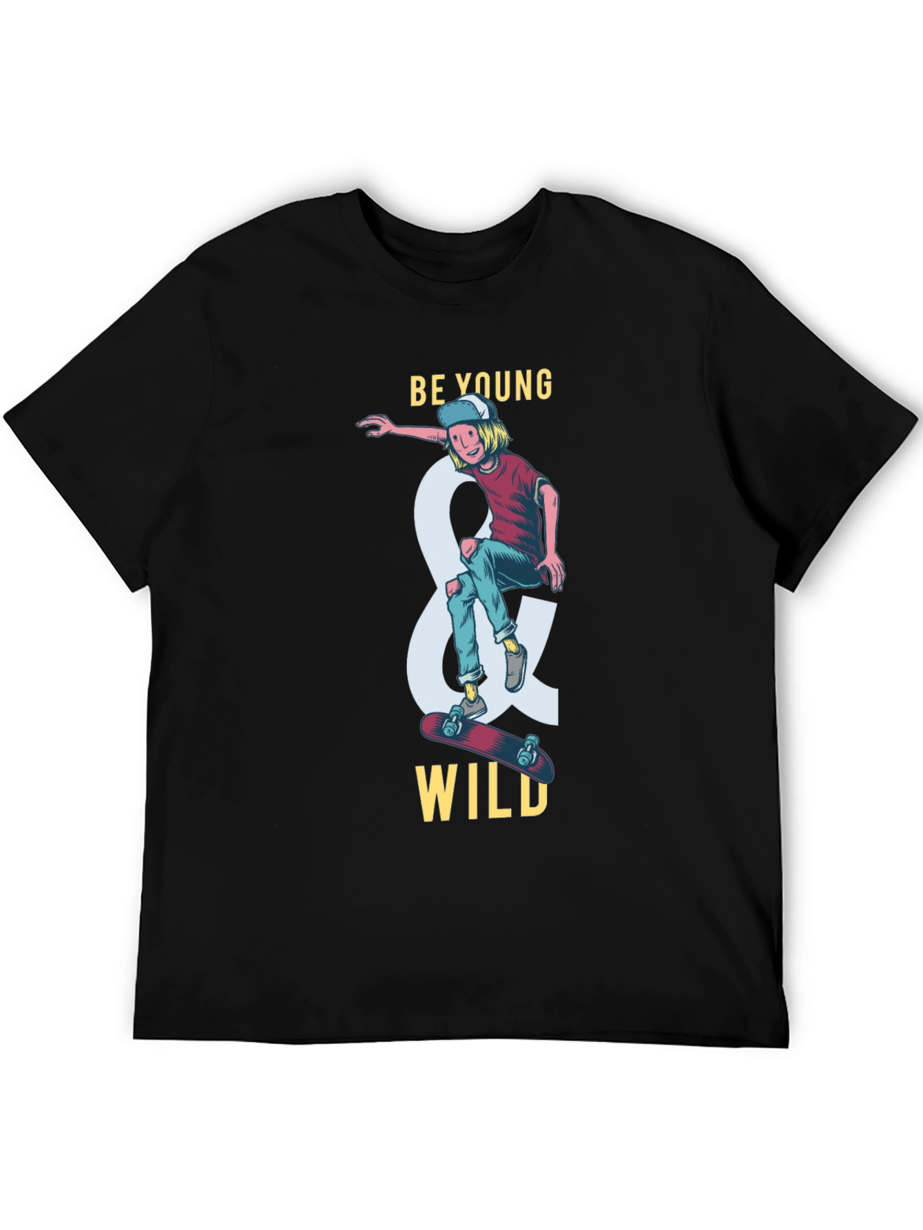 Be Young and Wild Graphic T-Shirt