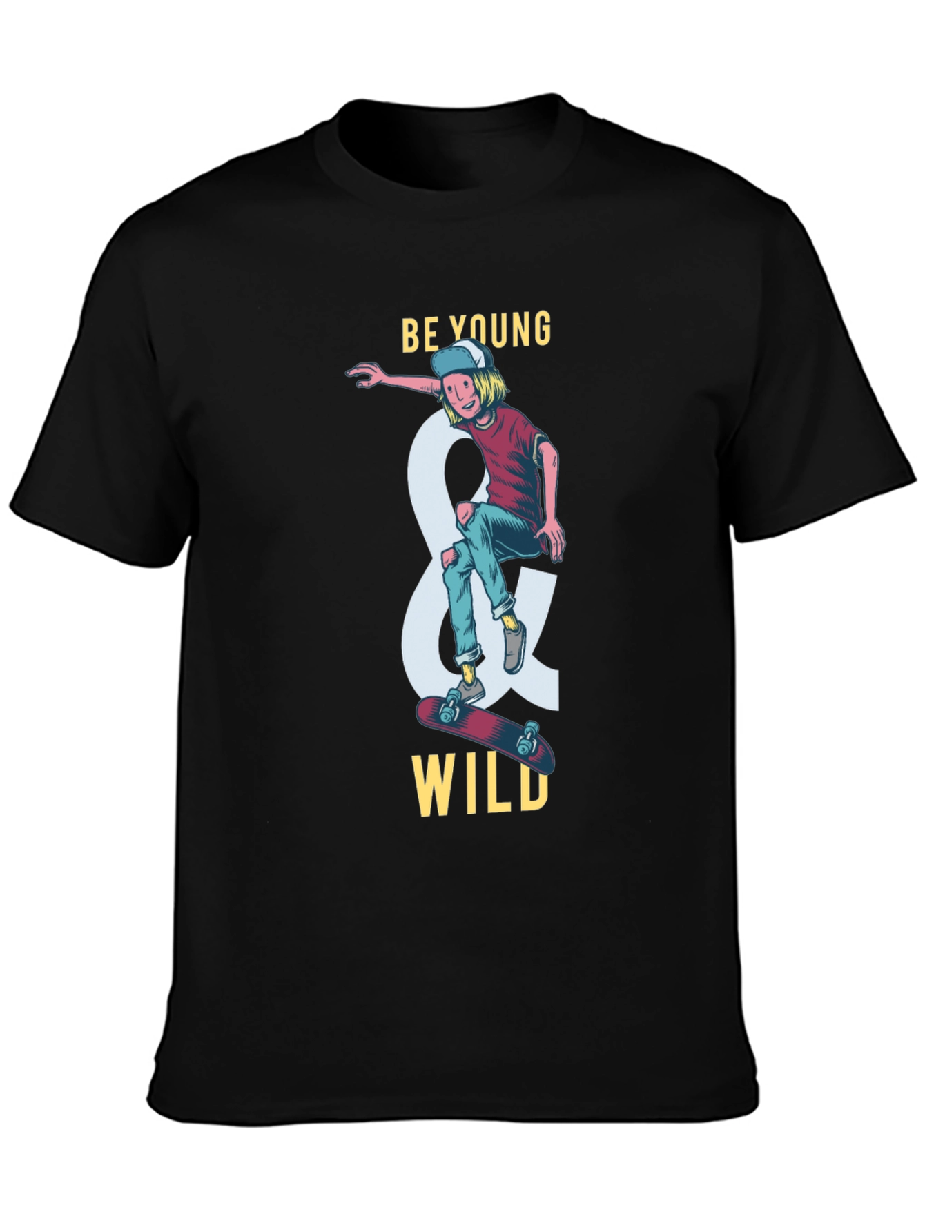 Be Young and Wild Graphic T-Shirt