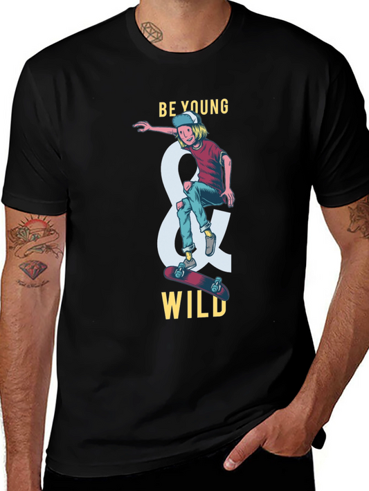 Be Young and Wild Graphic T-Shirt