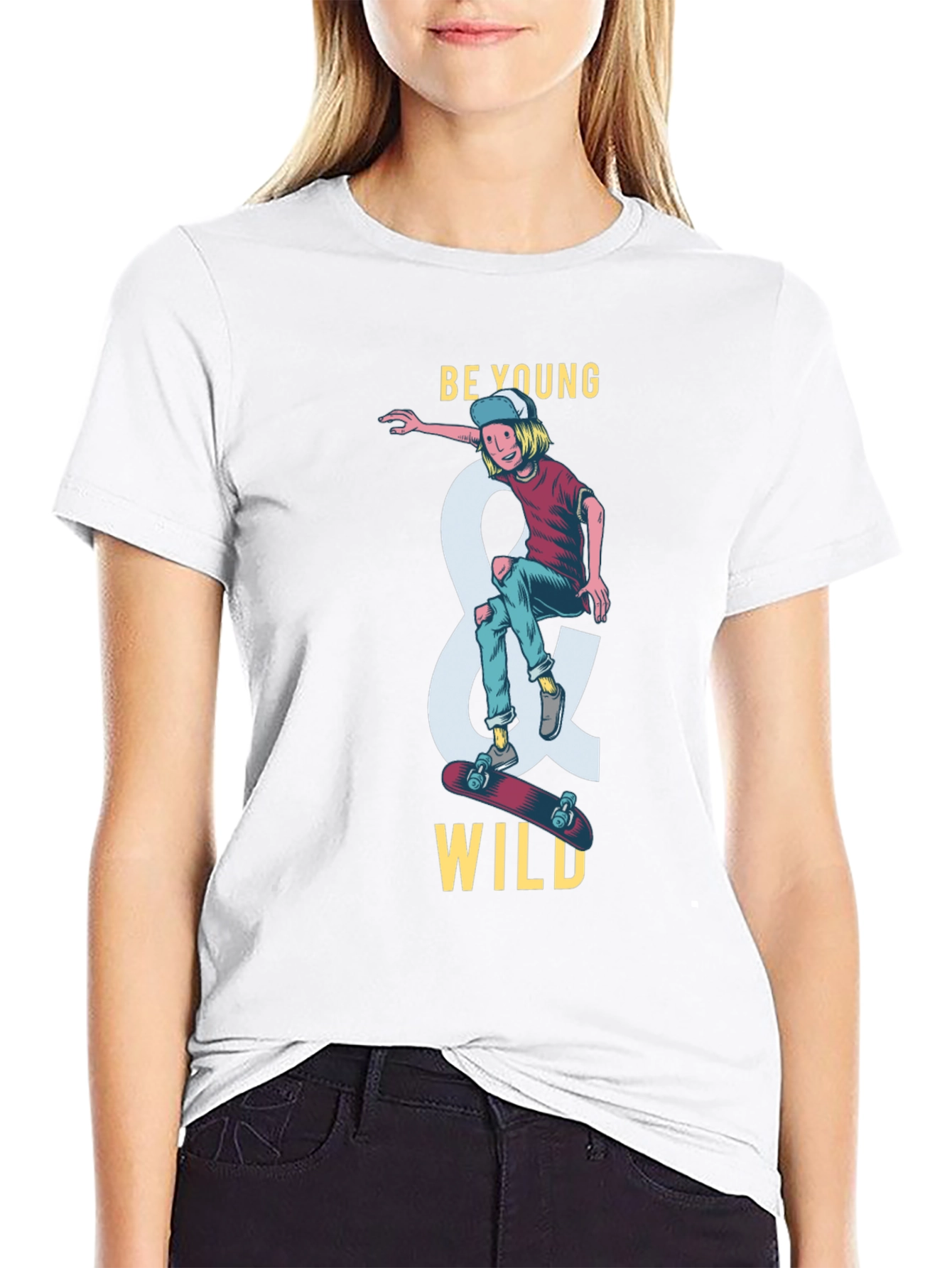 Be Young and Wild Graphic T-Shirt