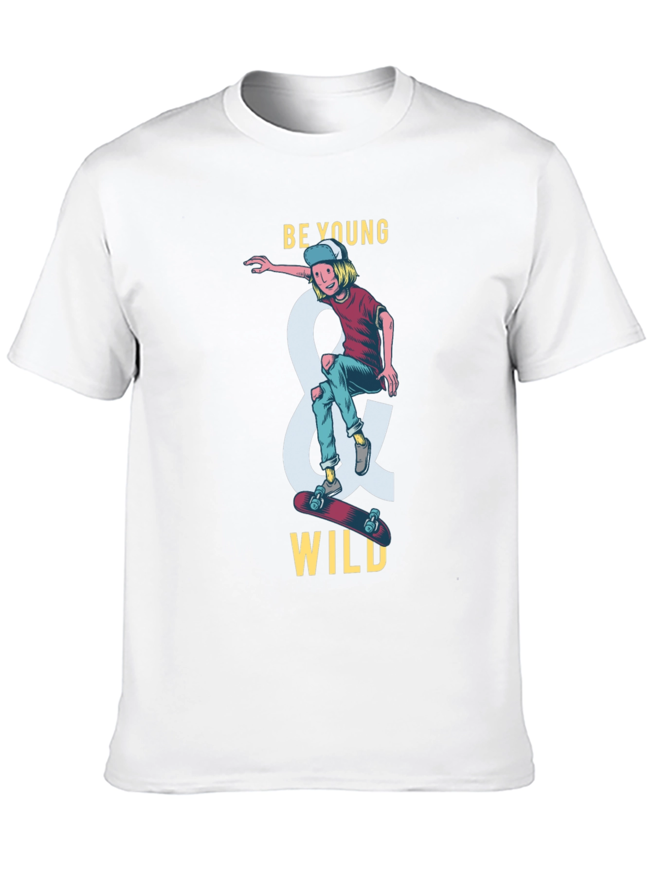 Be Young and Wild Graphic T-Shirt