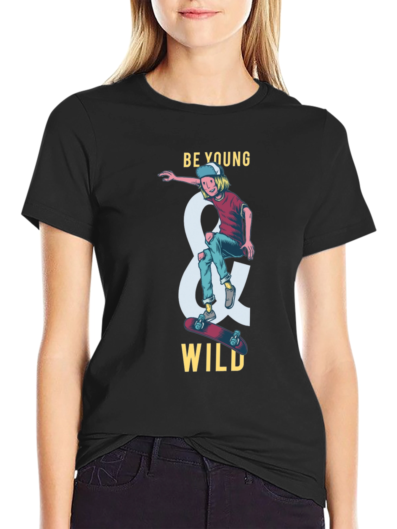 Be Young and Wild Graphic T-Shirt