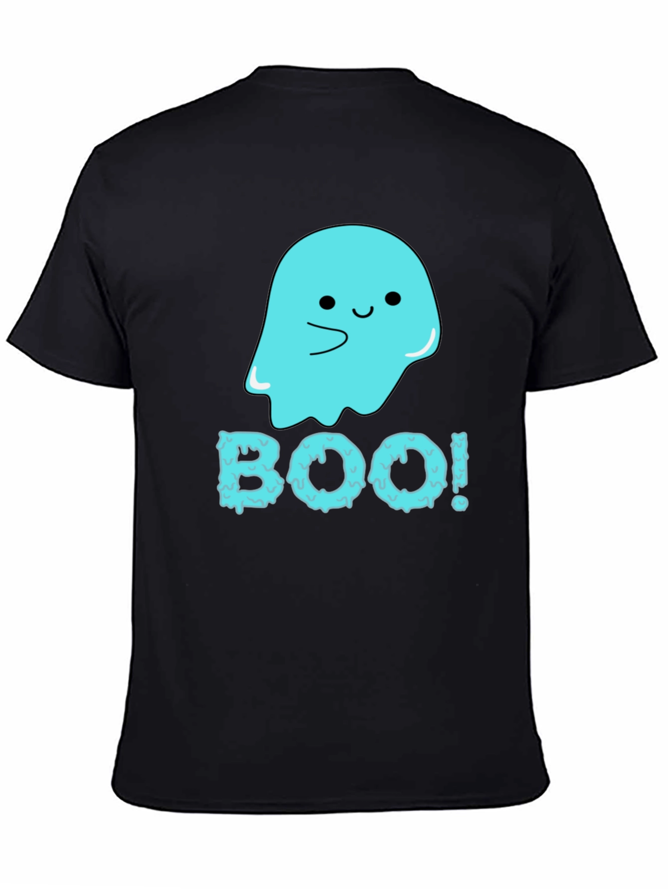 Boo! Cute Ghost Graphic Tee - Halloween