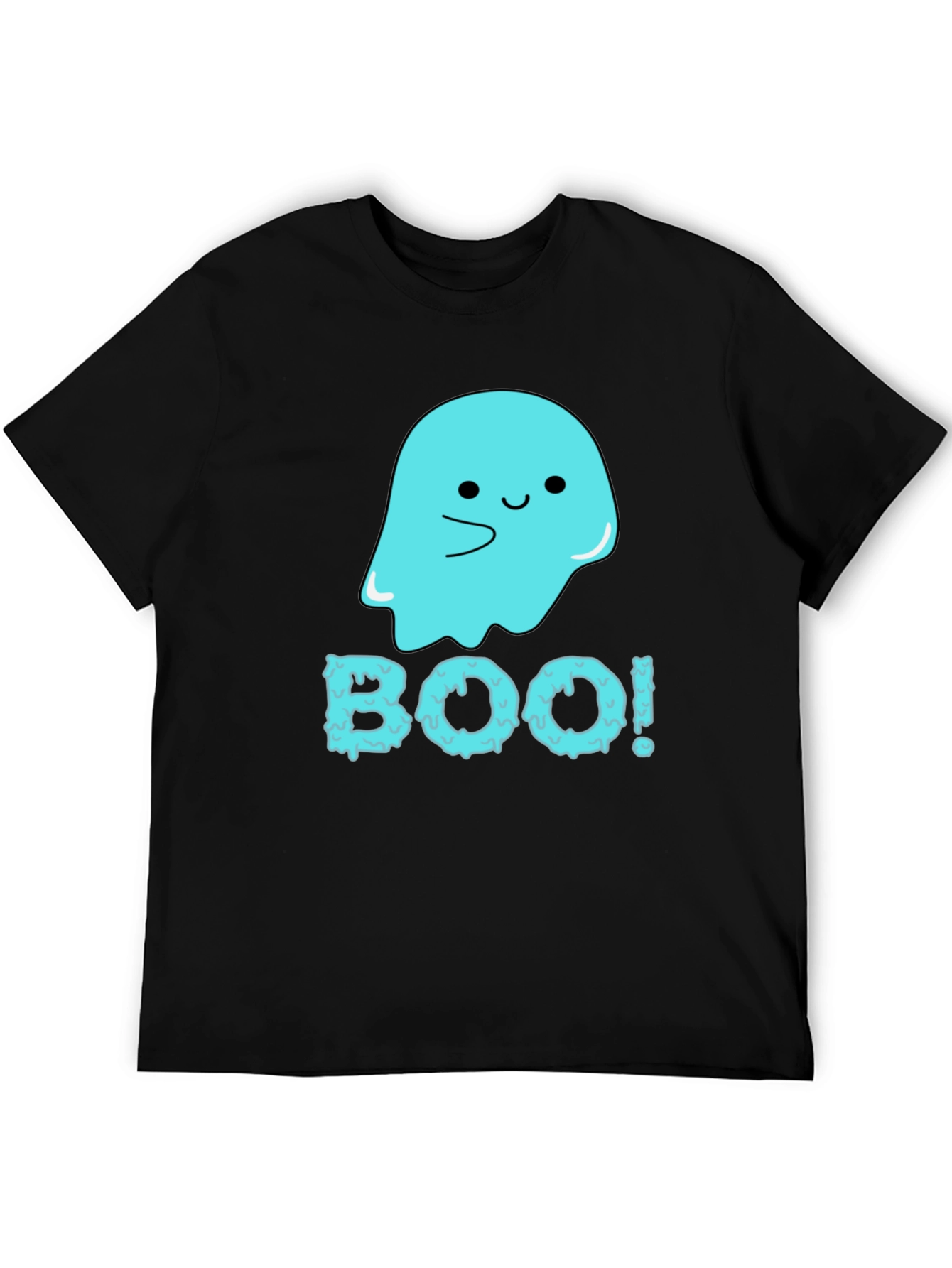 Boo! Cute Ghost Graphic Tee - Halloween