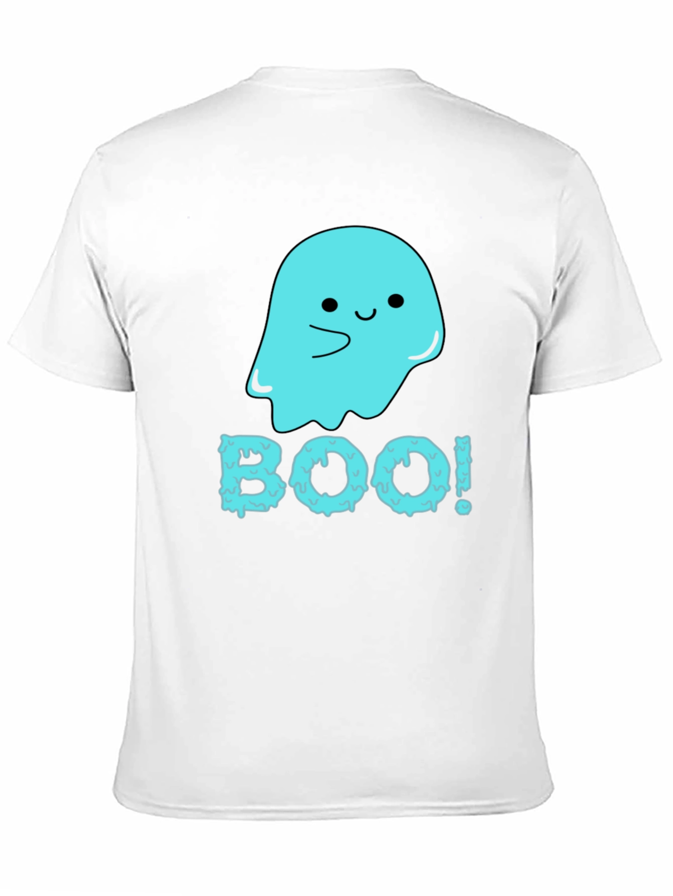 Boo! Cute Ghost Graphic Tee - Halloween