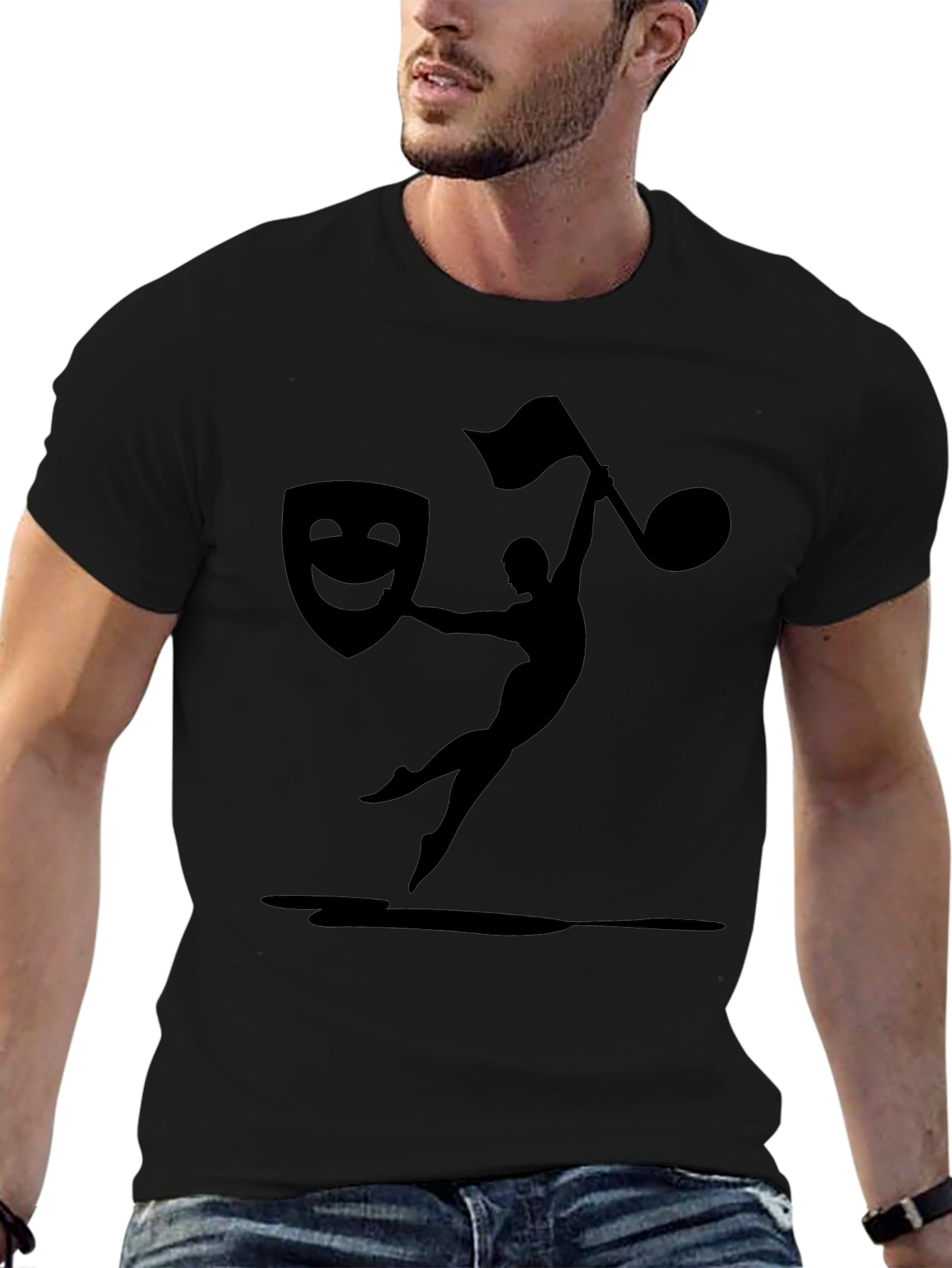 Theater & Music Graphic Tee - Black