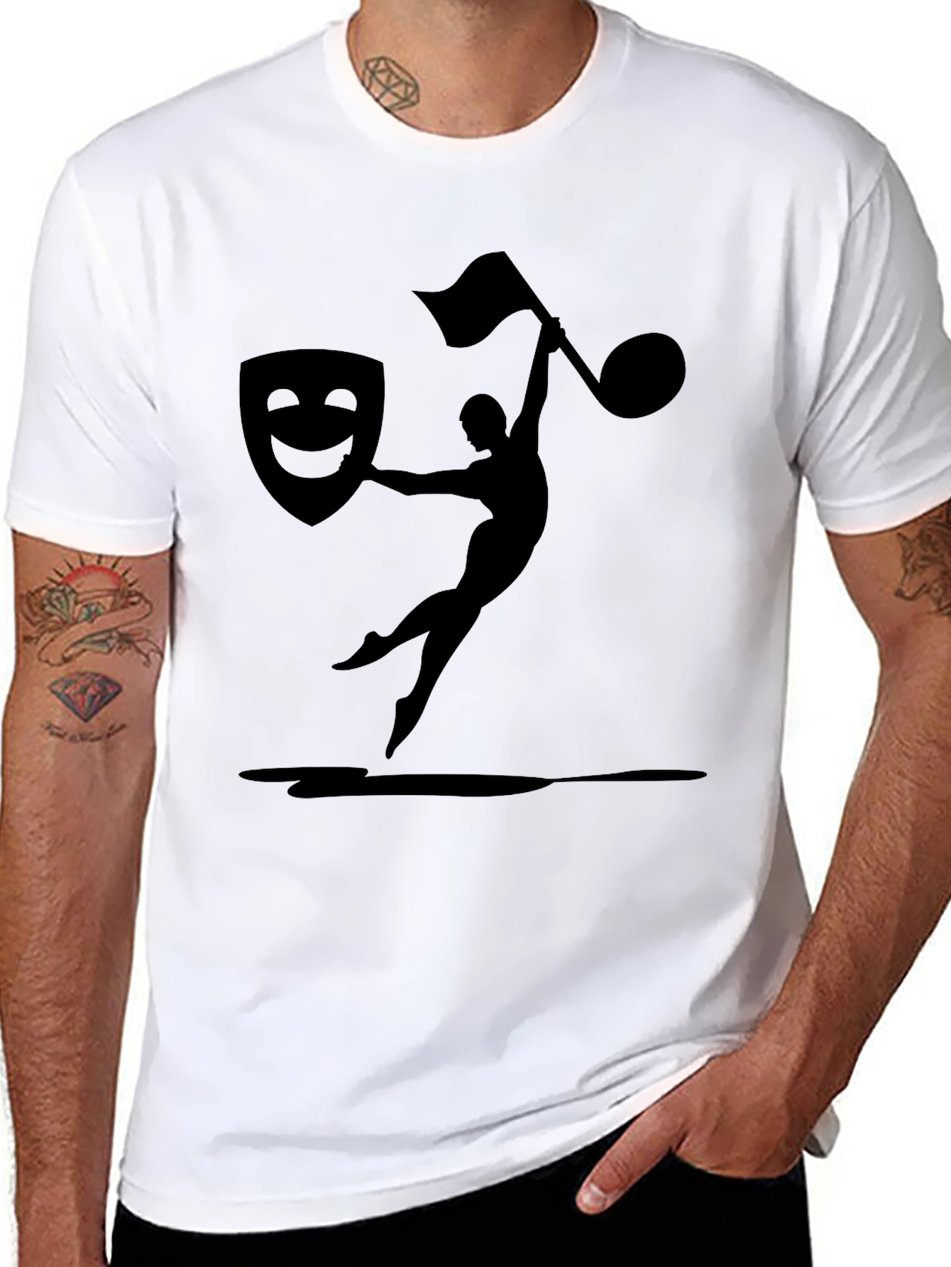 Theater & Music Graphic Tee - Black