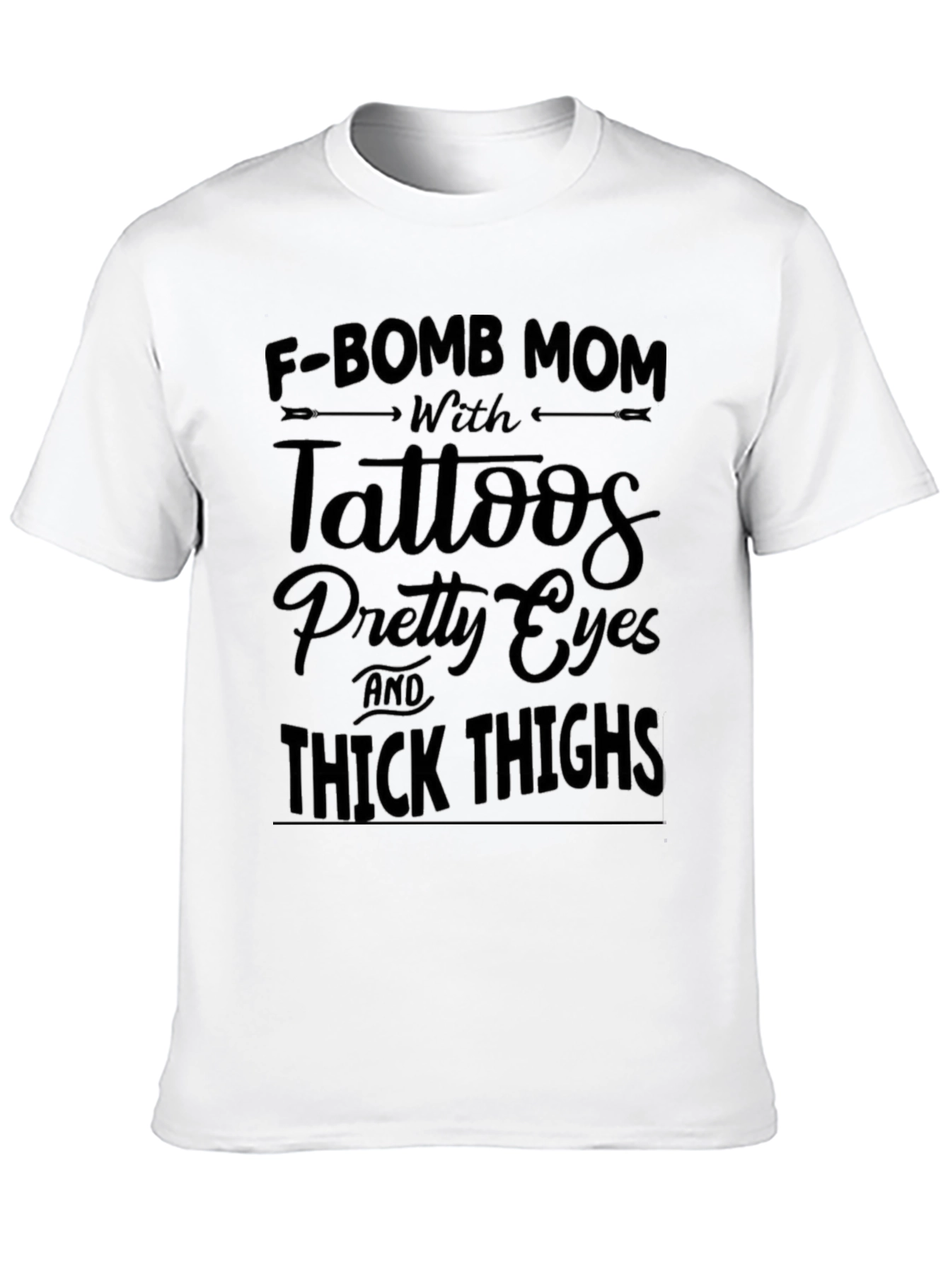 F-Bomb Mom Tattooed Black Graphic Tee