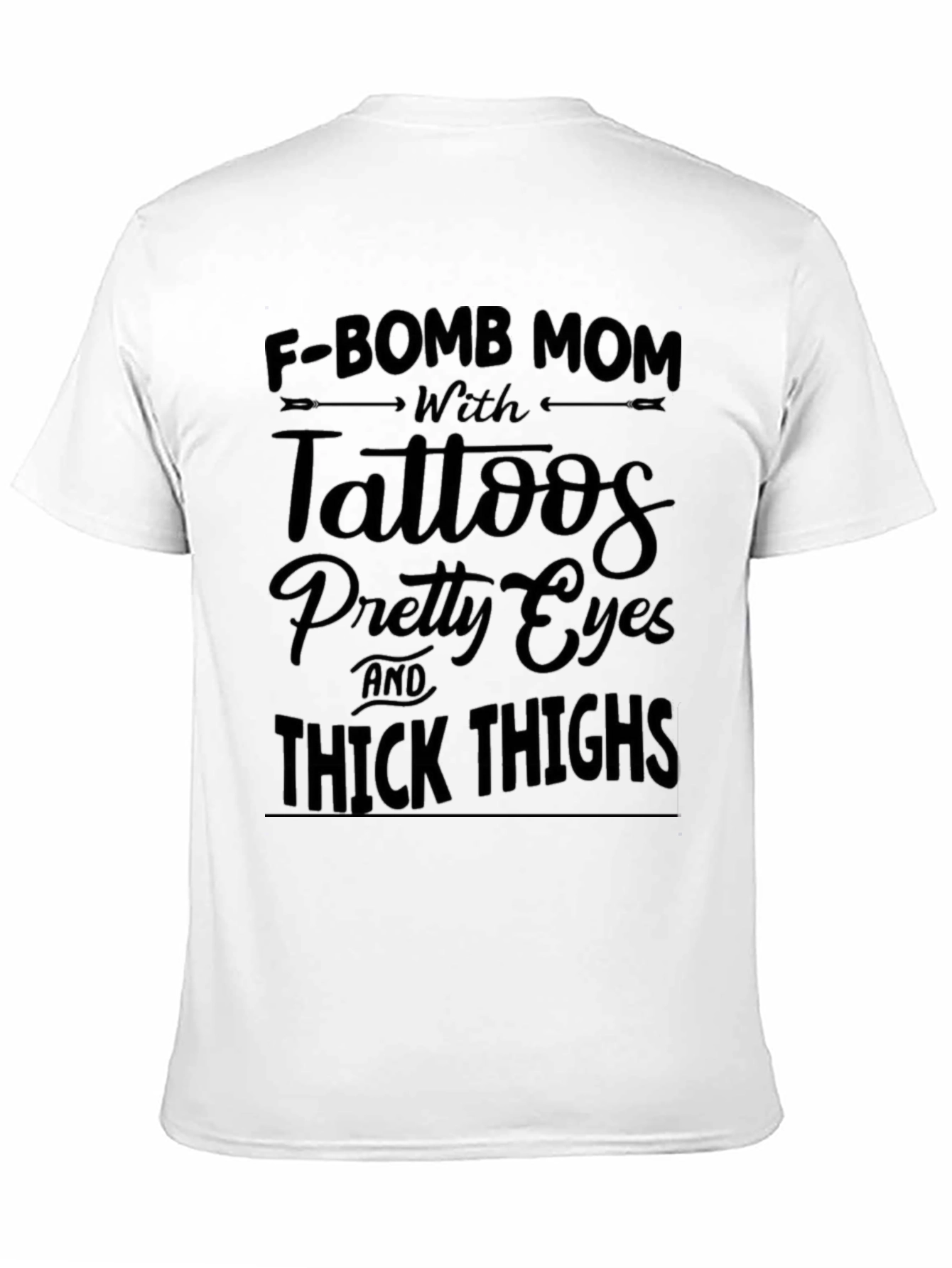 F-Bomb Mom Tattooed Black Graphic Tee